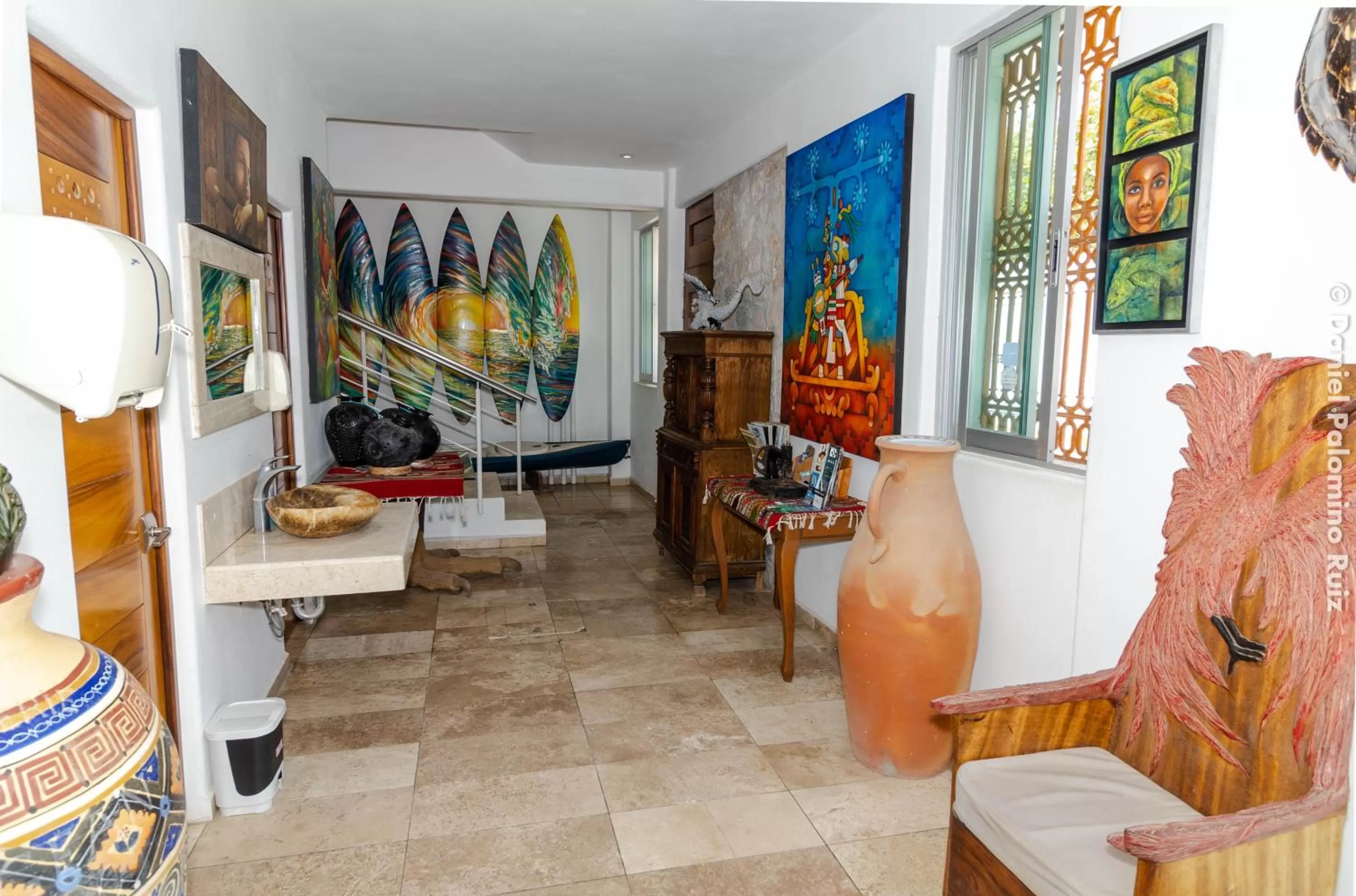 Decorative detail in Hotel Casa Pridda