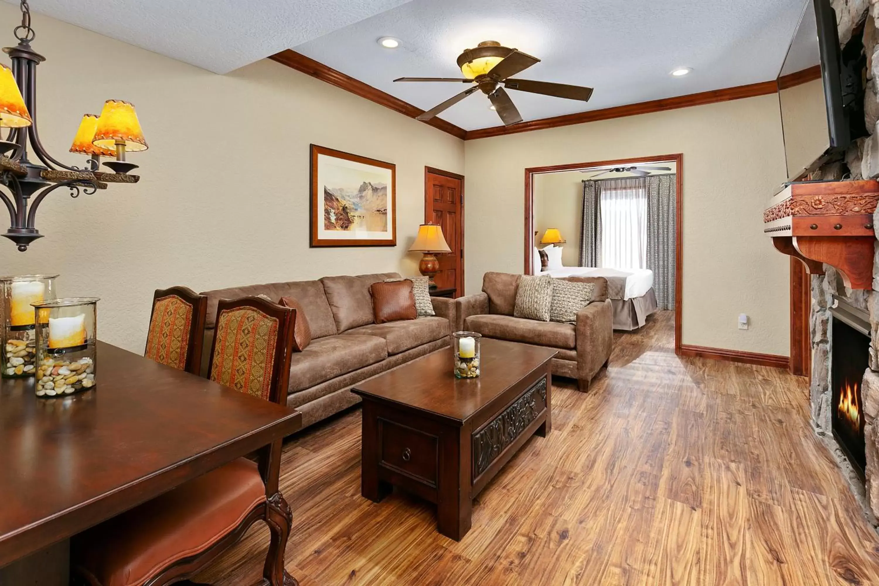 Seating Area in Condos at Canyons Resort by White Pines