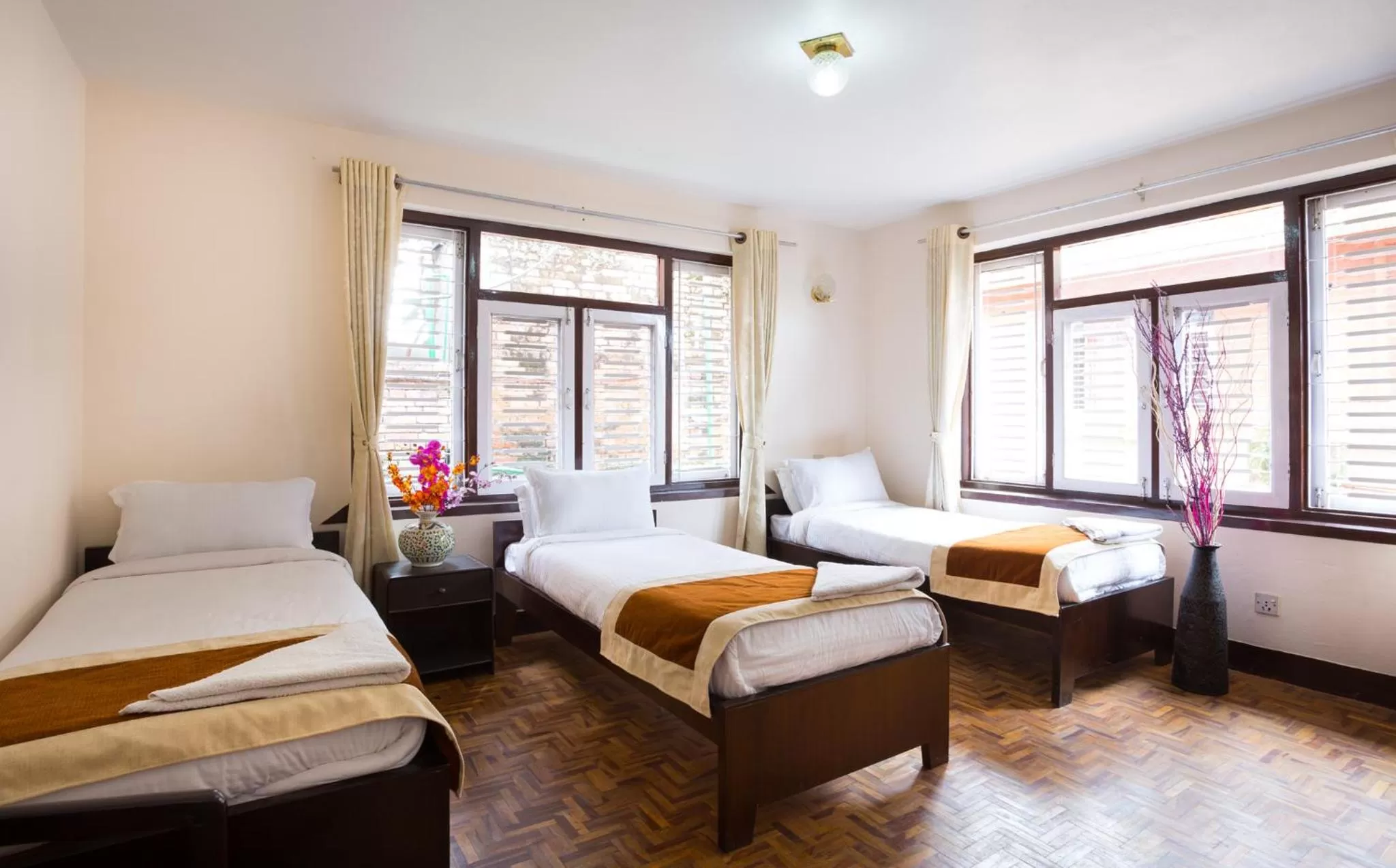 Bed in KATHMANDU NOMAD HOTEL