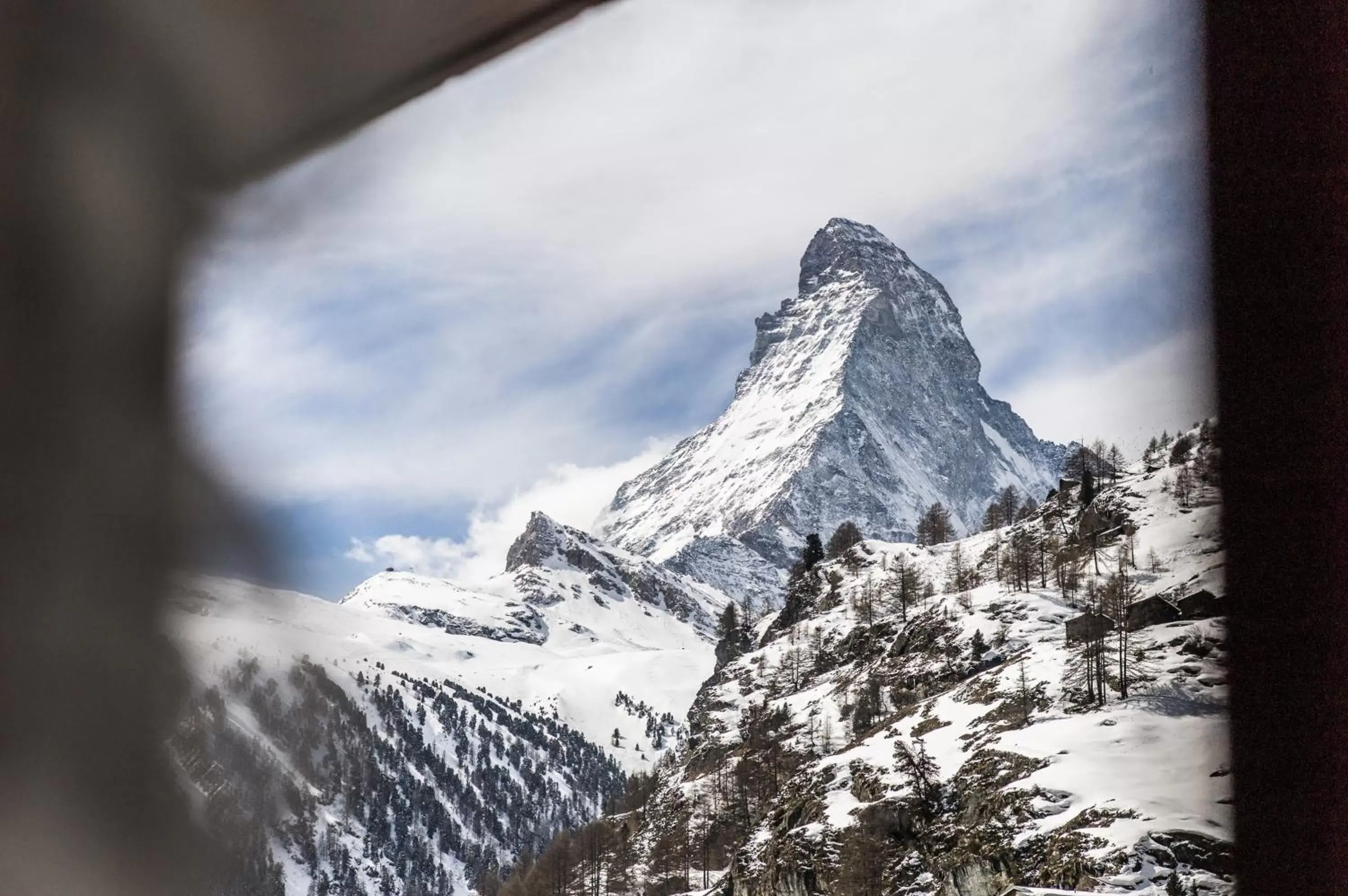 Landmark view, Winter in Grand Hotel Zermatterhof