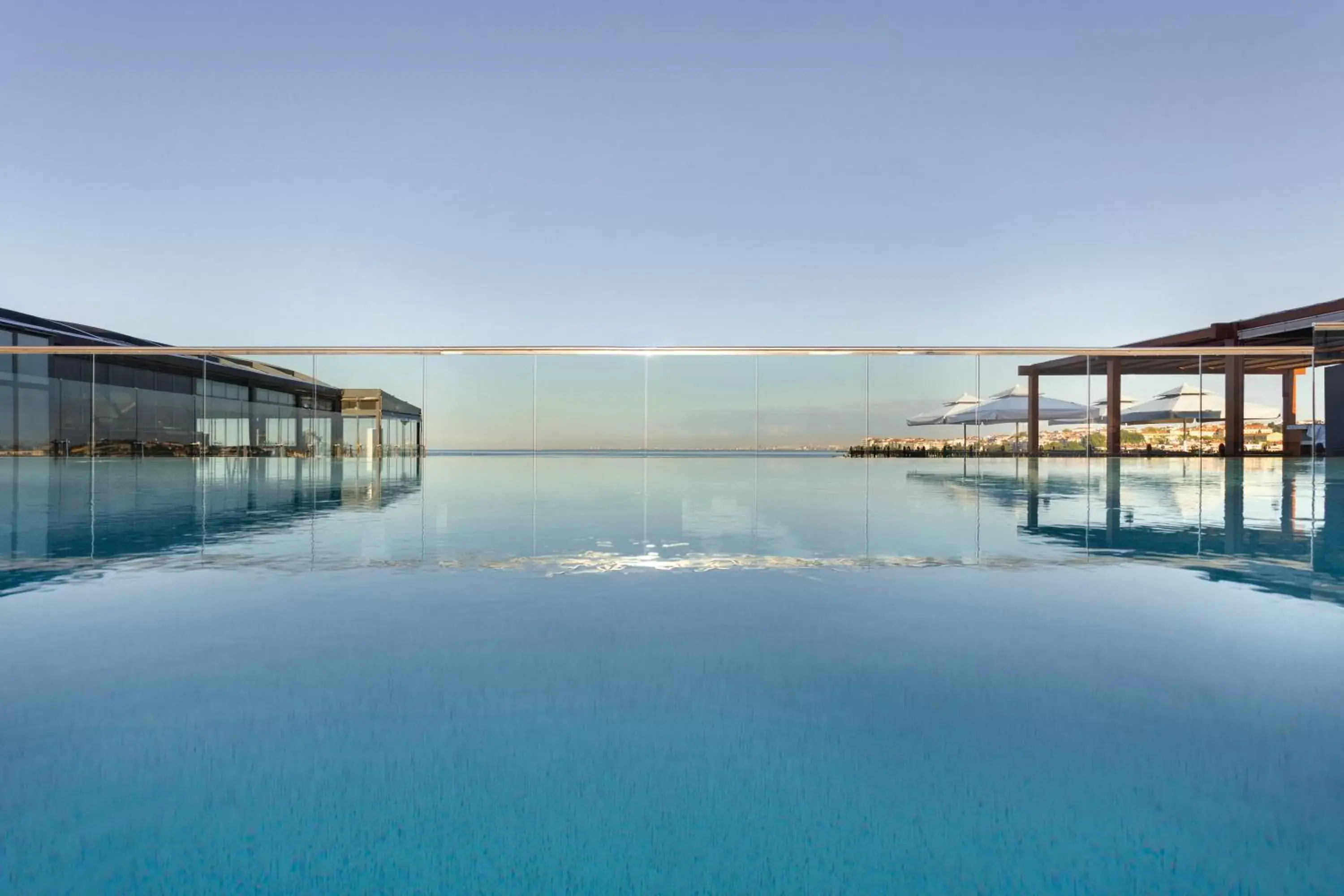 Balcony/Terrace, Swimming Pool in Wyndham Grand Istanbul Kalamış Marina Hotel