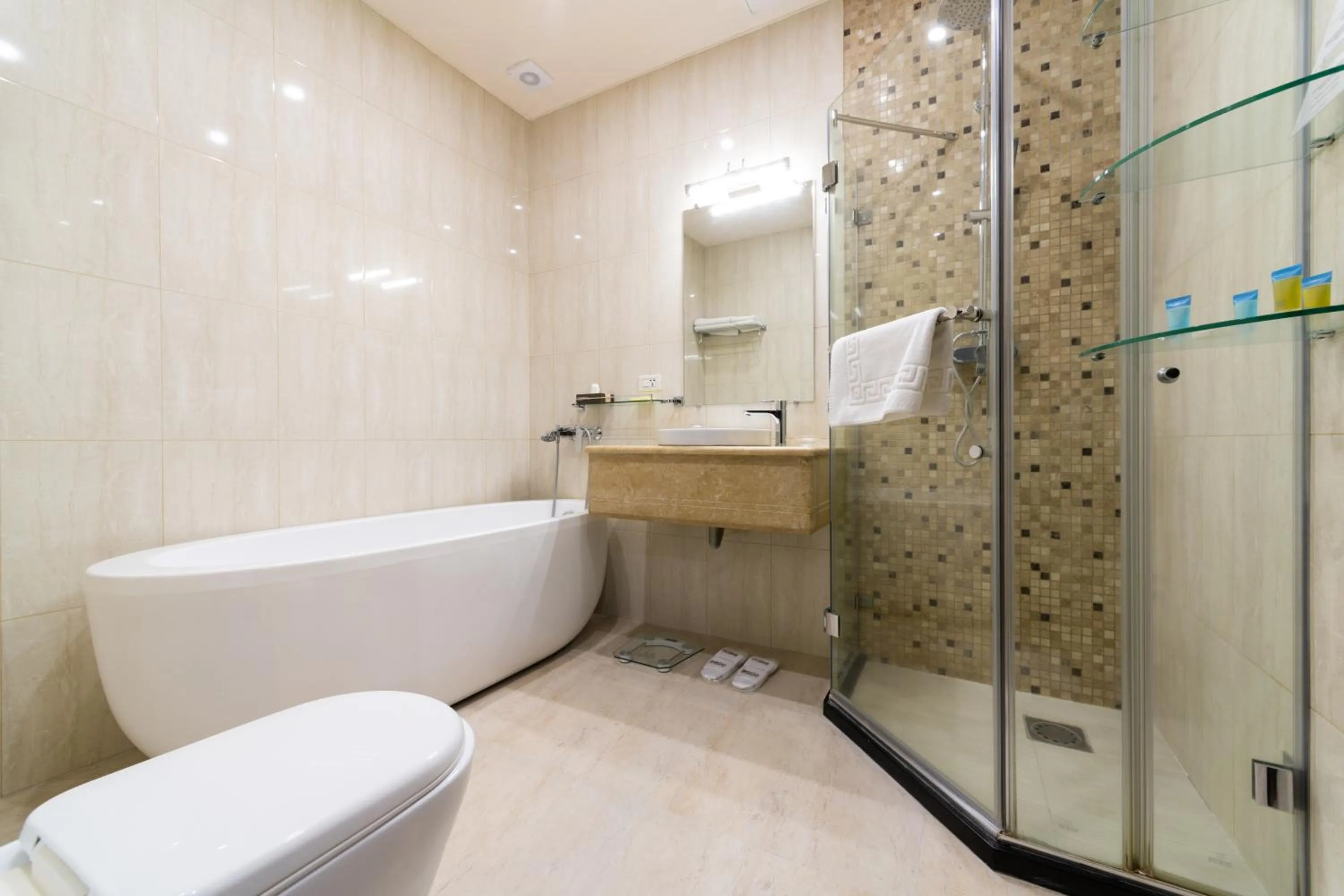 Toilet in Bass Boutique Hotel