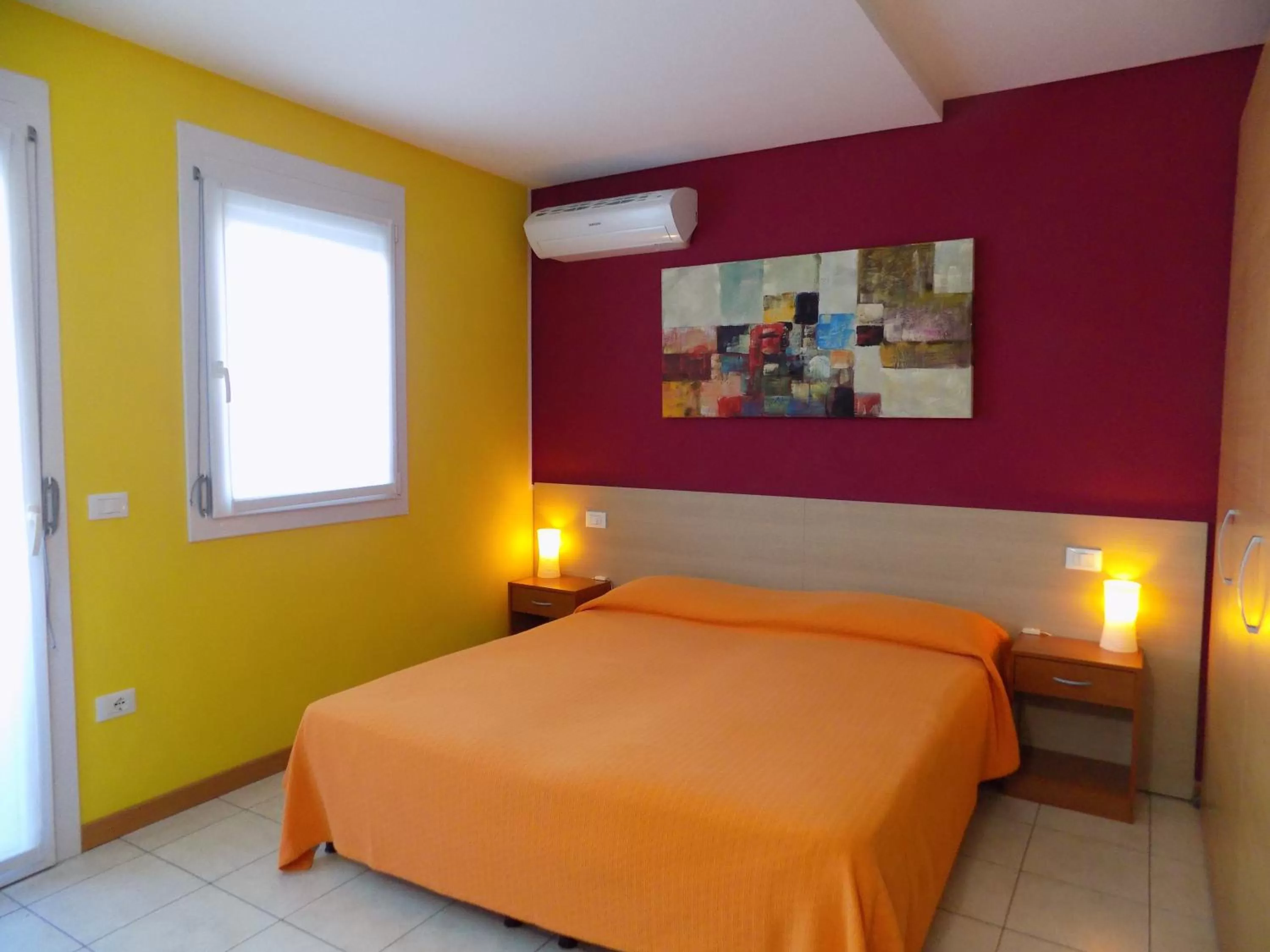 Bedroom, Bed in Hotel Residence Sole