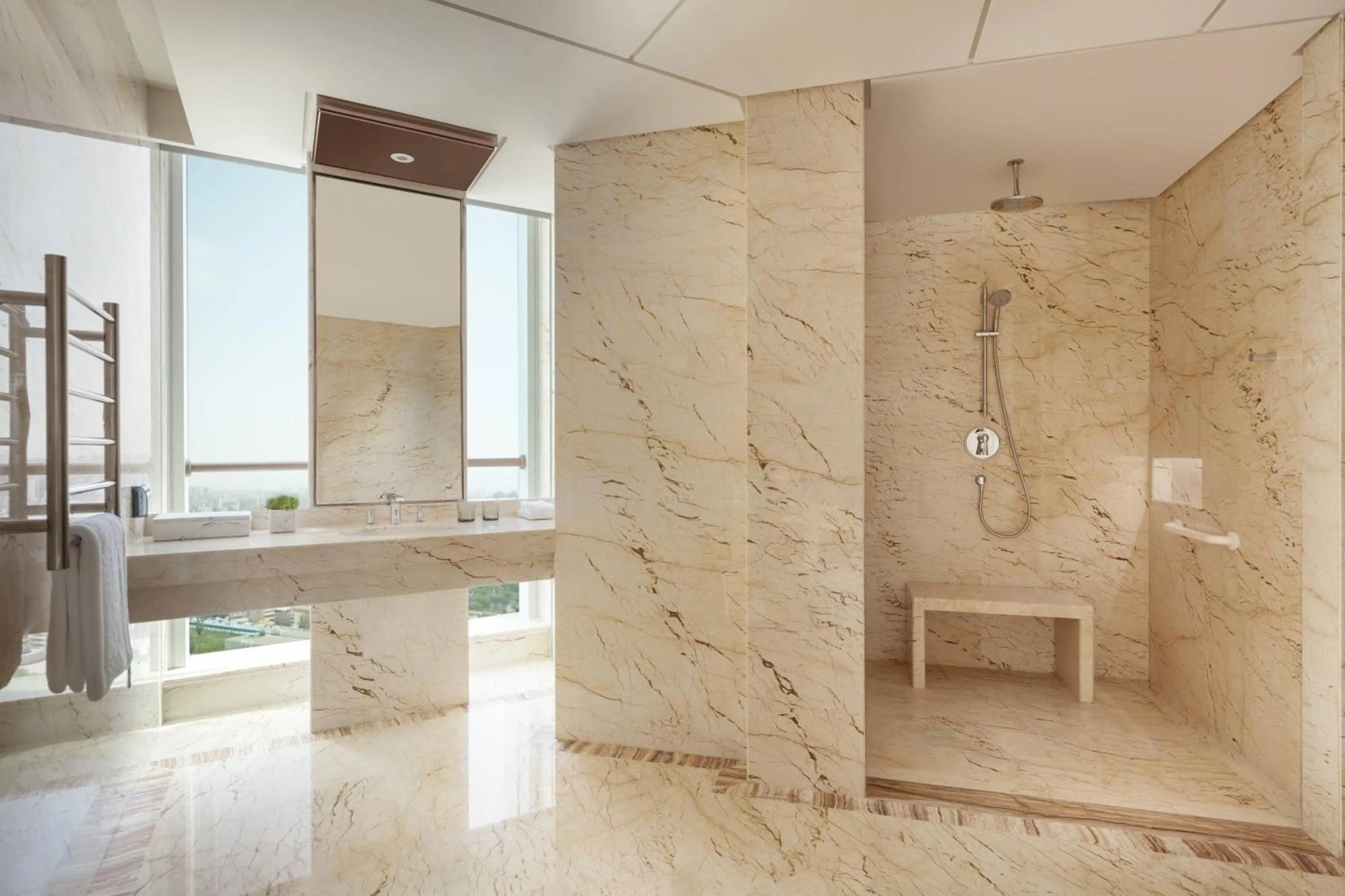 Shower in JW Marriott Hotel Yinchuan