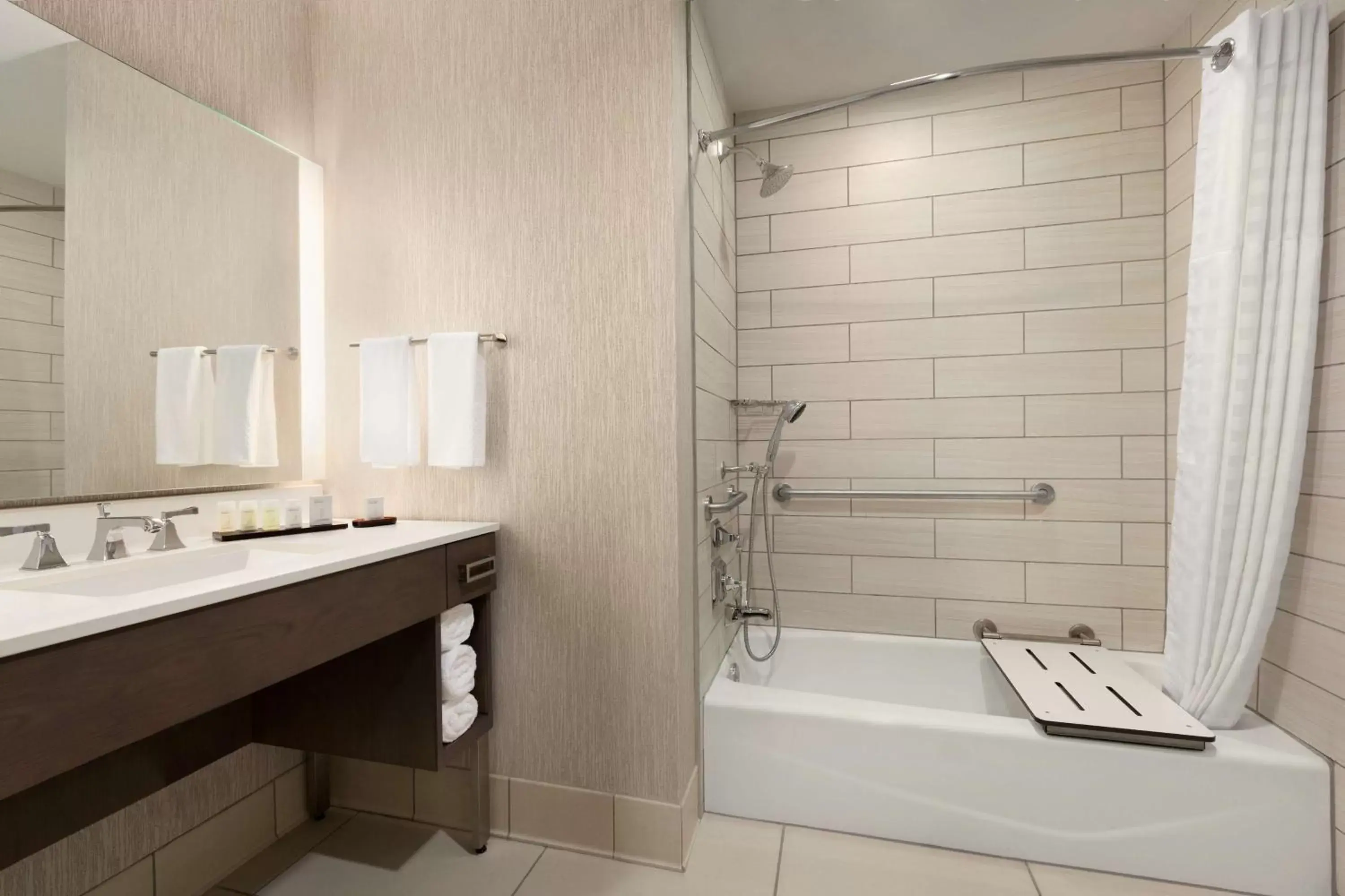 Bathroom in Embassy Suites San Antonio Brooks City Base Hotel & Spa