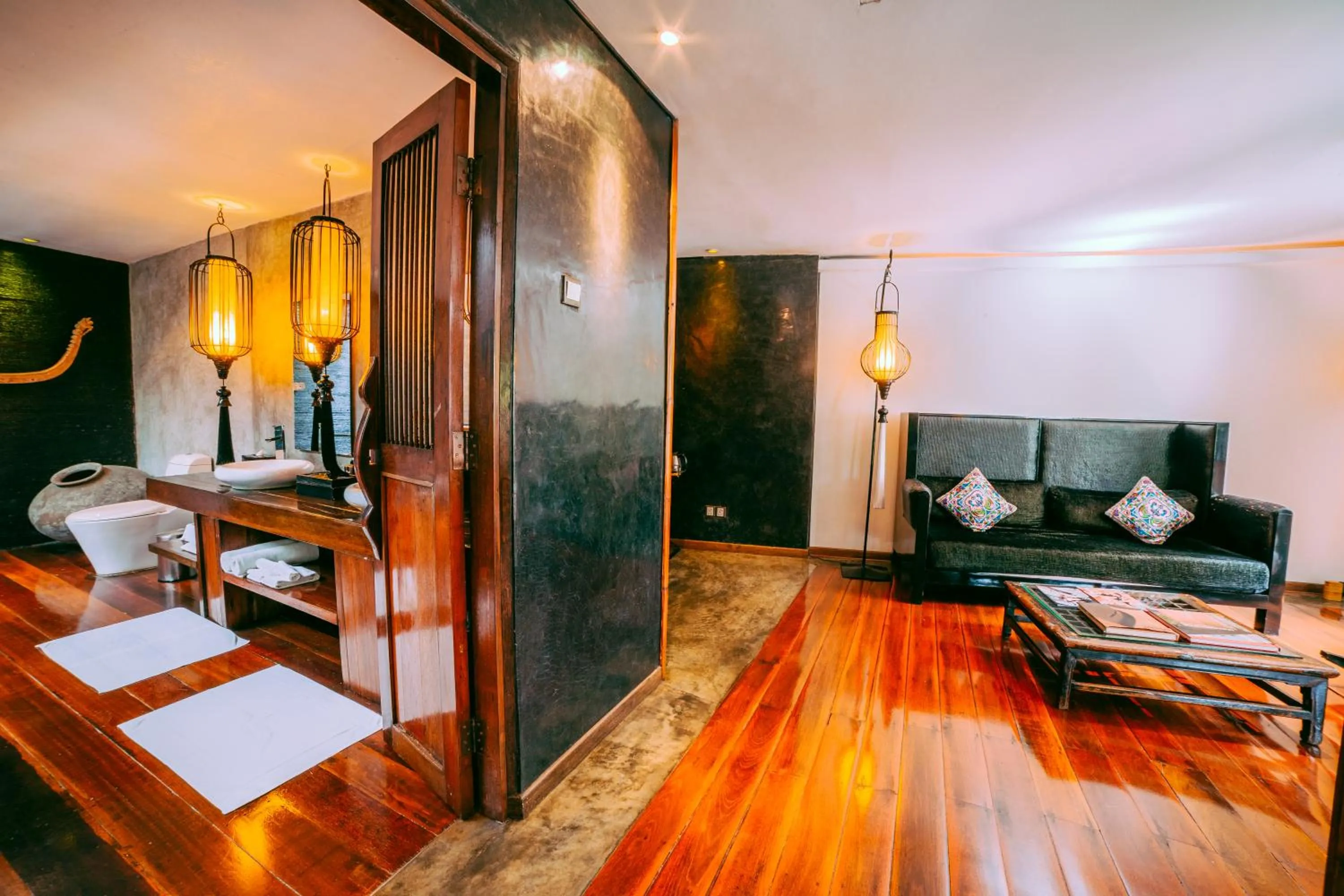 Seating area in Villa Samadhi by Samadhi Age 12 and Above Only