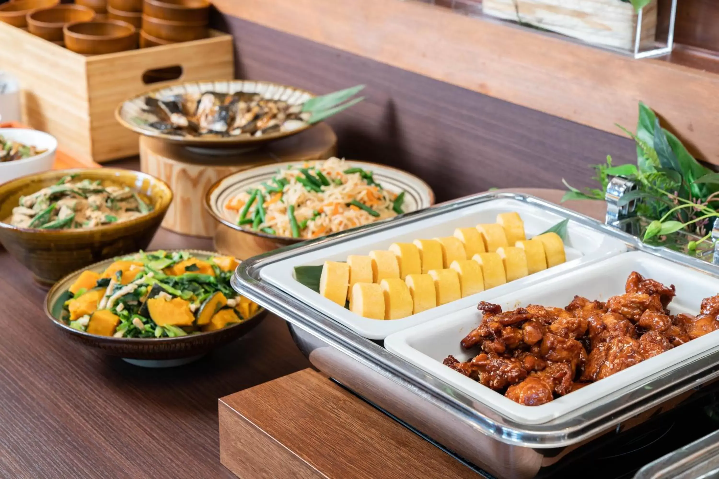 Buffet breakfast in Vessel Hotel Miyakonojo