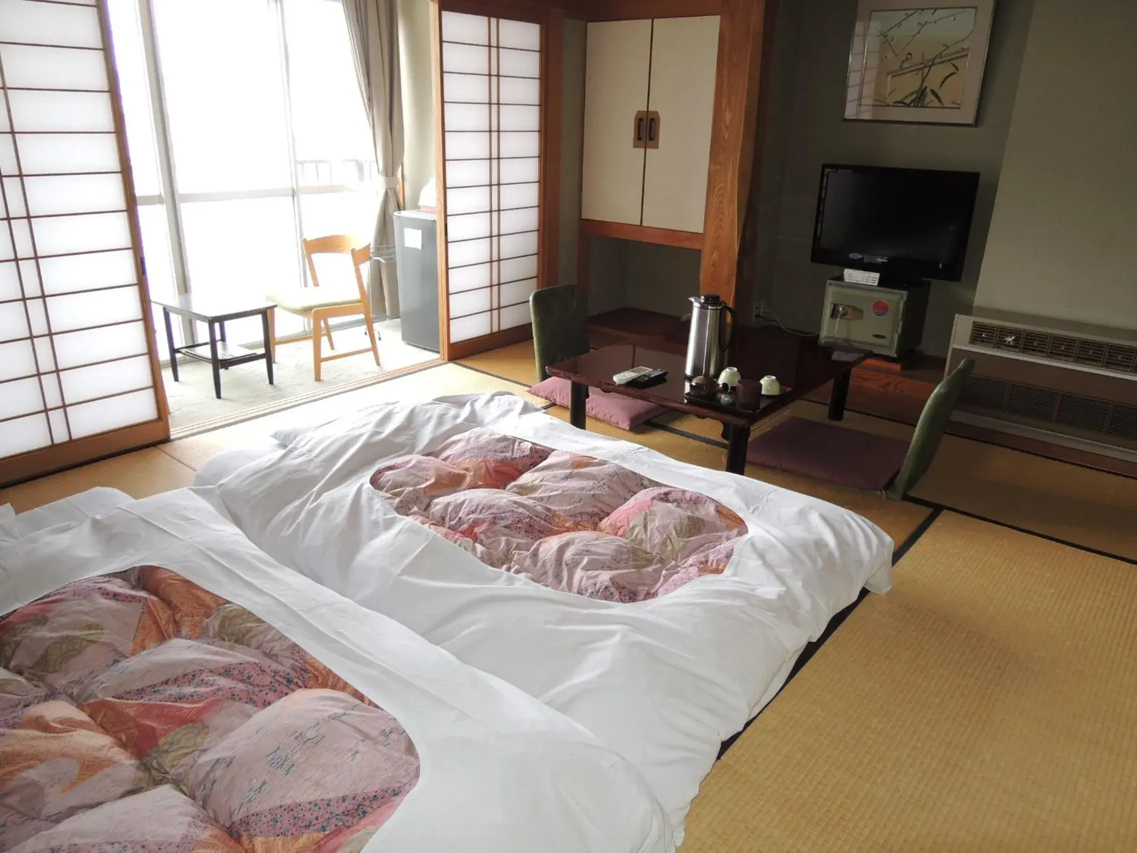 Bed in Yudanaka Onsen Shimaya