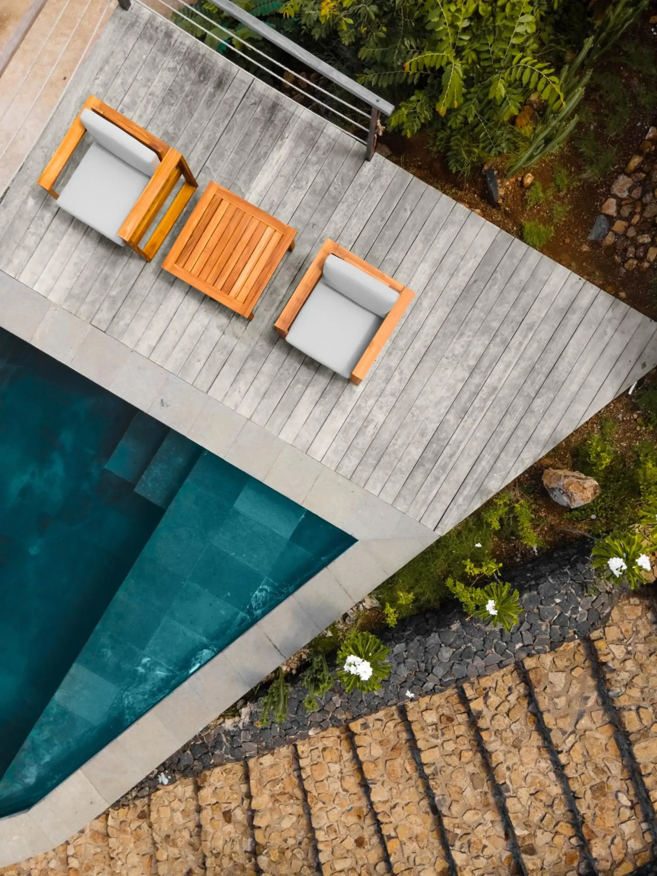 Swimming pool in Menjaga Bay Swimming pool in Menjaga Bay