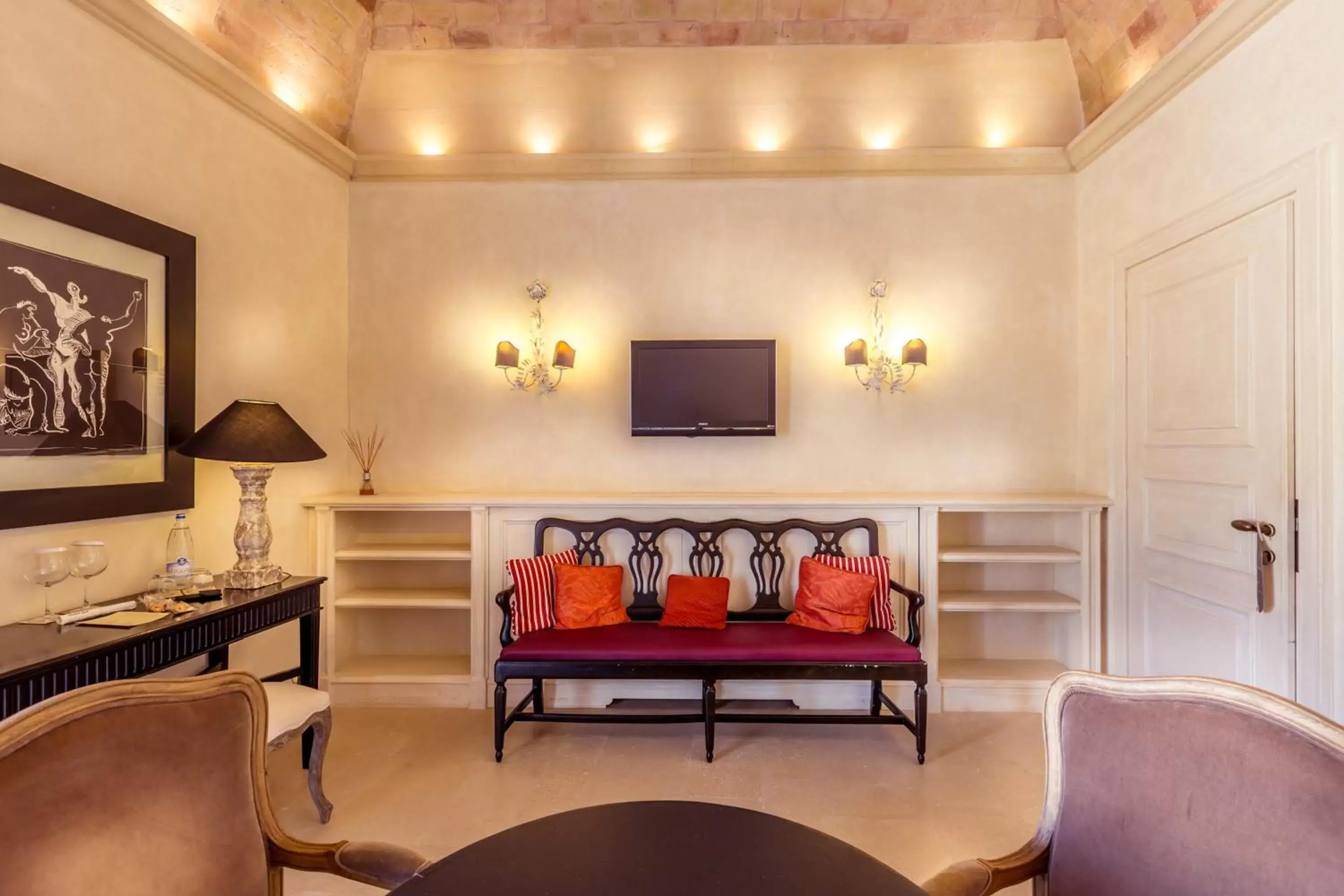 Seating Area in Palazzo Gattini Luxury Hotel