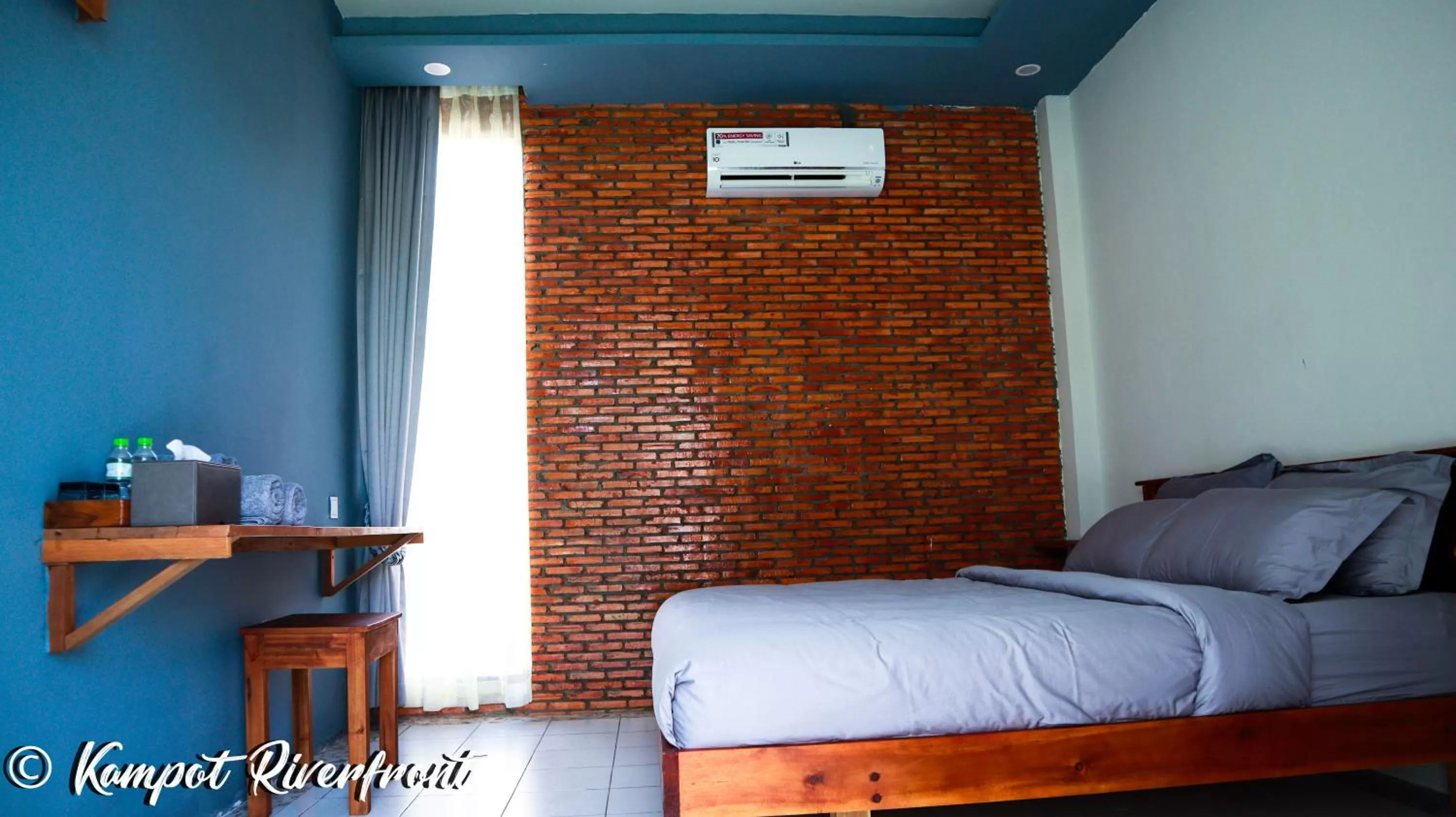 Bed in Kampot Riverfront Boutique