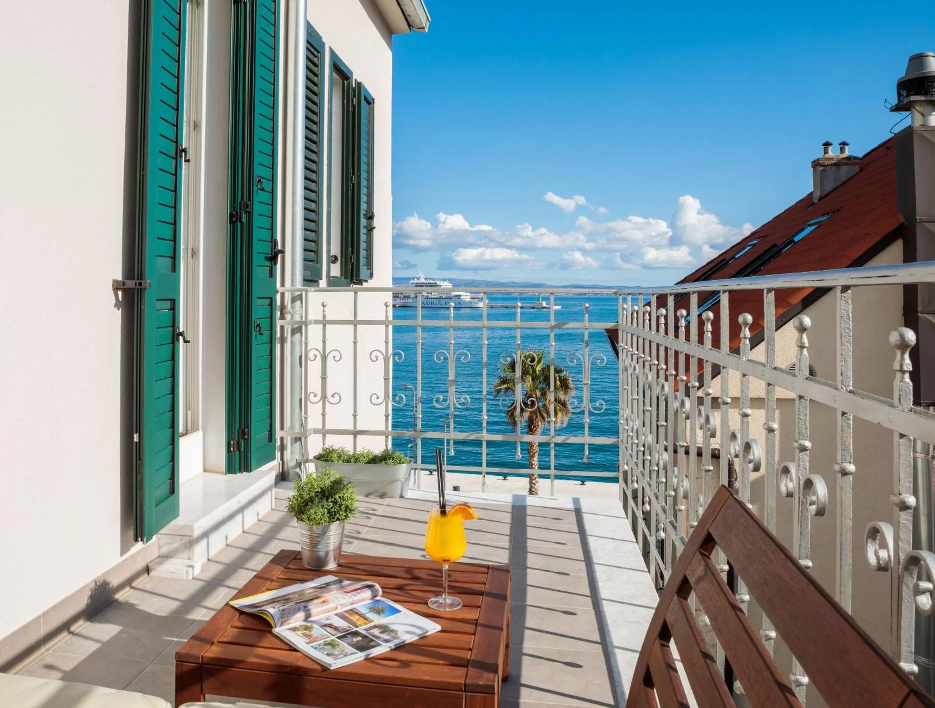 Balcony/Terrace, Pool View in Belvedere Luxury Rooms - Breathtaking View