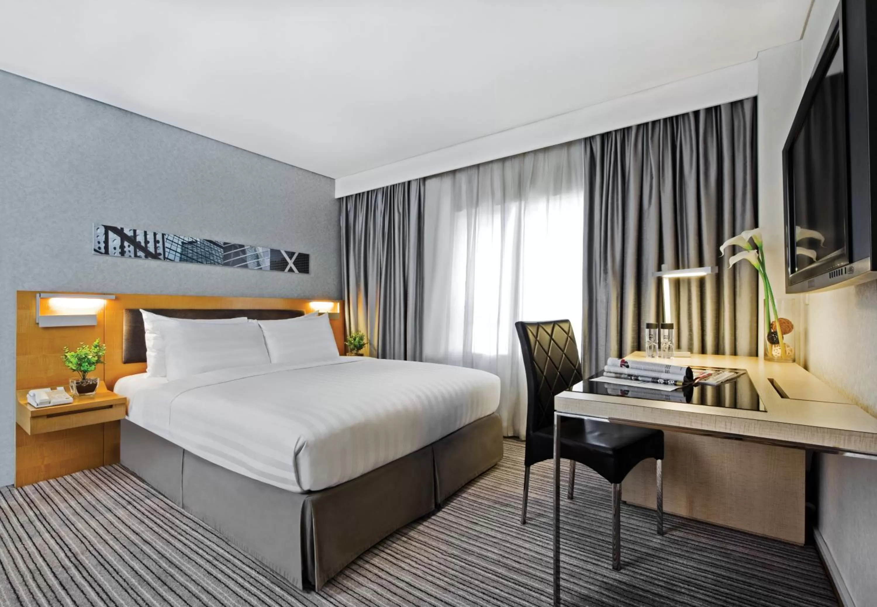 Bed in Kew Green Hotel Wanchai Hong Kong