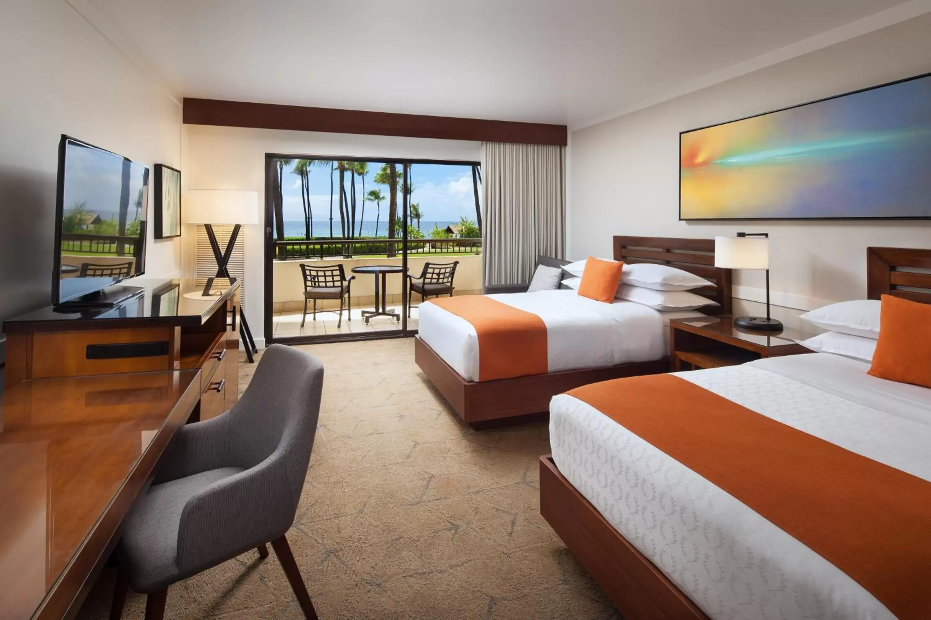 Deluxe Double Room with Two Double Beds and Ocean View in Sheraton Maui Resort & Spa