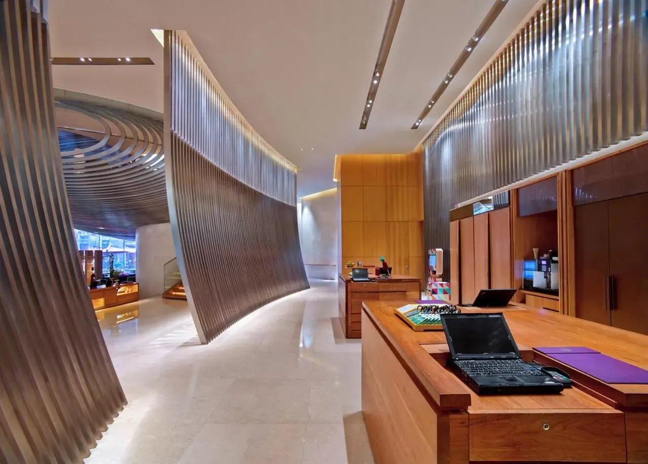 Lobby or reception in Andaz Xintiandi, Shanghai, By Hyatt Lobby or reception in Andaz Xintiandi, Shanghai, By Hyatt