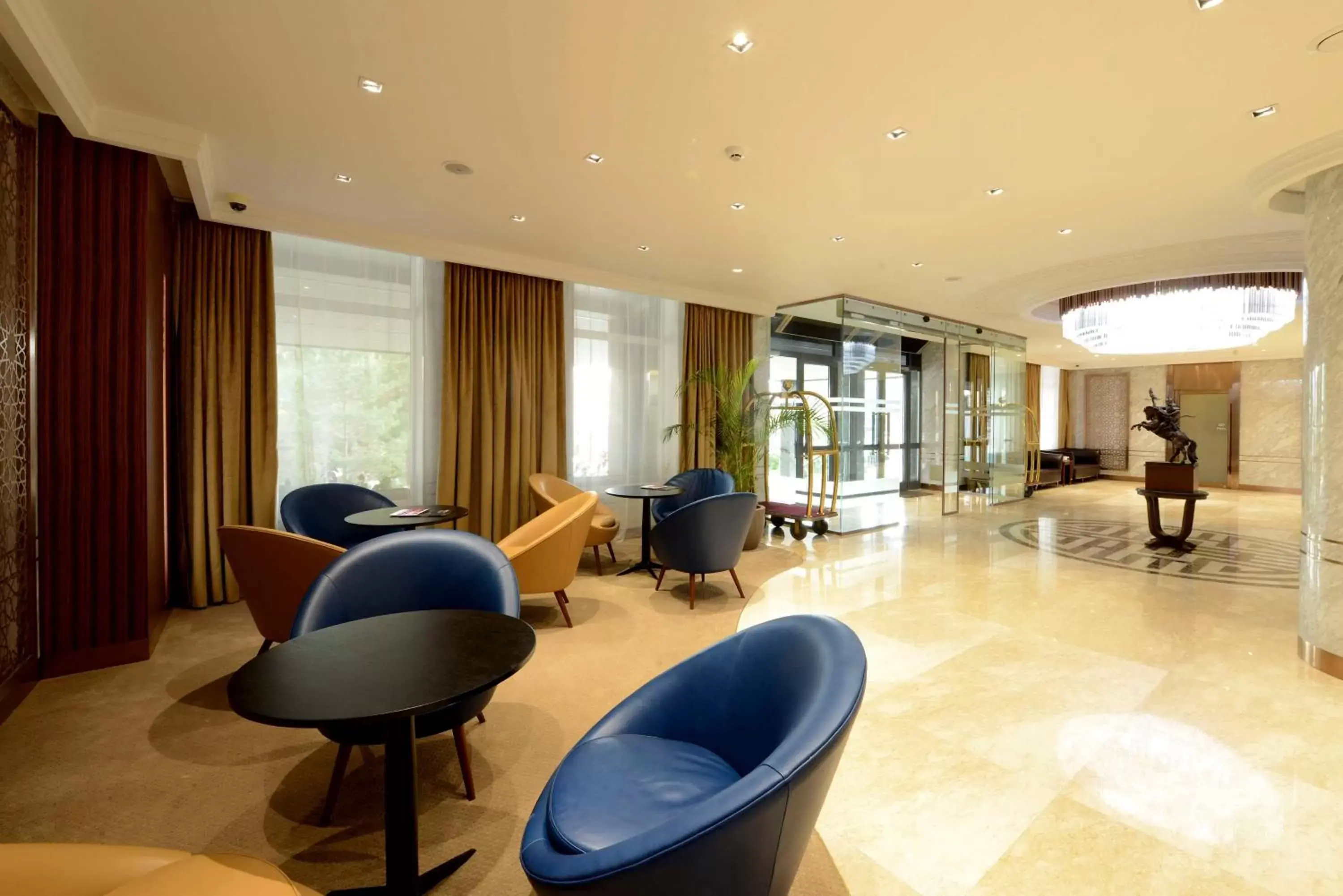 Lobby or reception in Kempinski Hotel Khan Palace