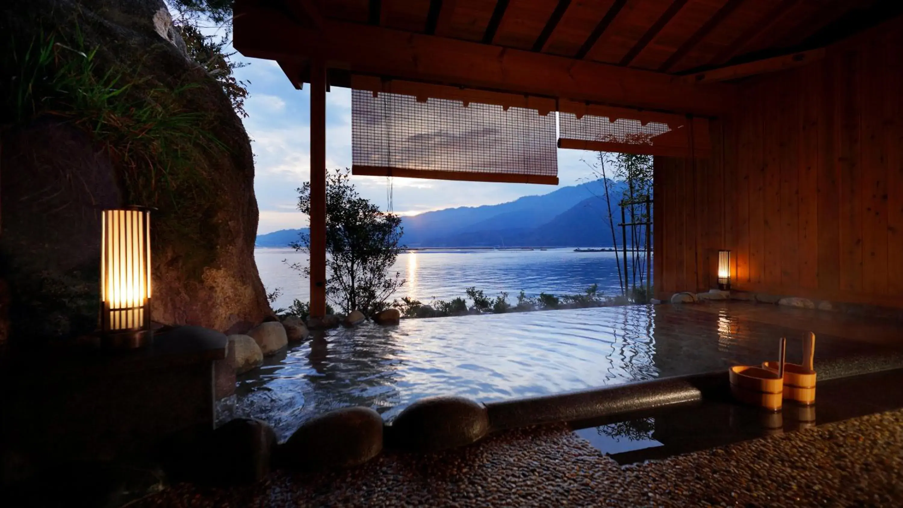 Hot Spring Bath in Aki Grand Hotel