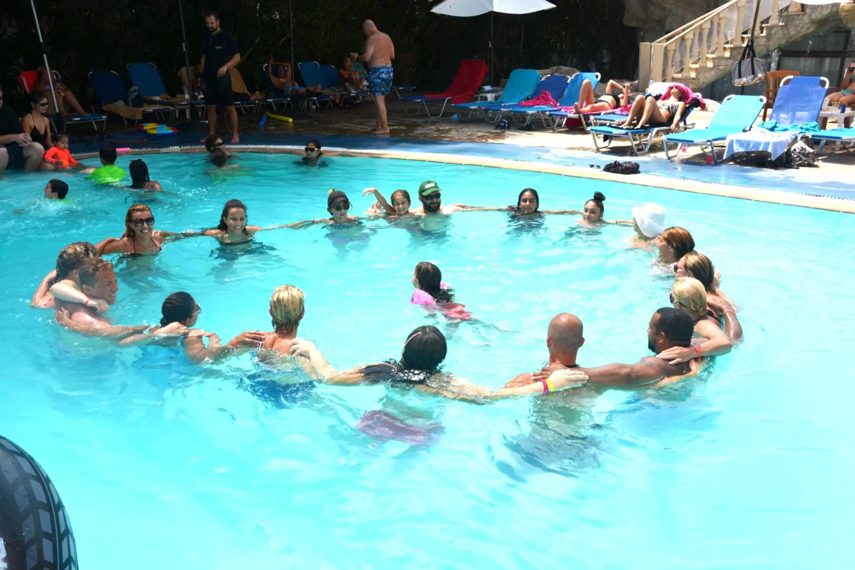 People in Avlida Hotel