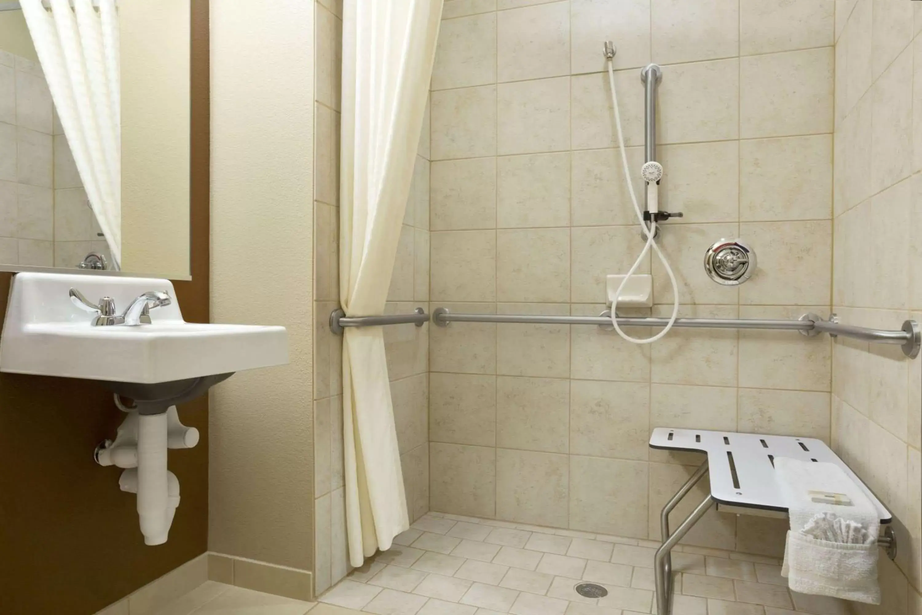 Bathroom in Microtel Inn & Suites by Wyndham Odessa TX