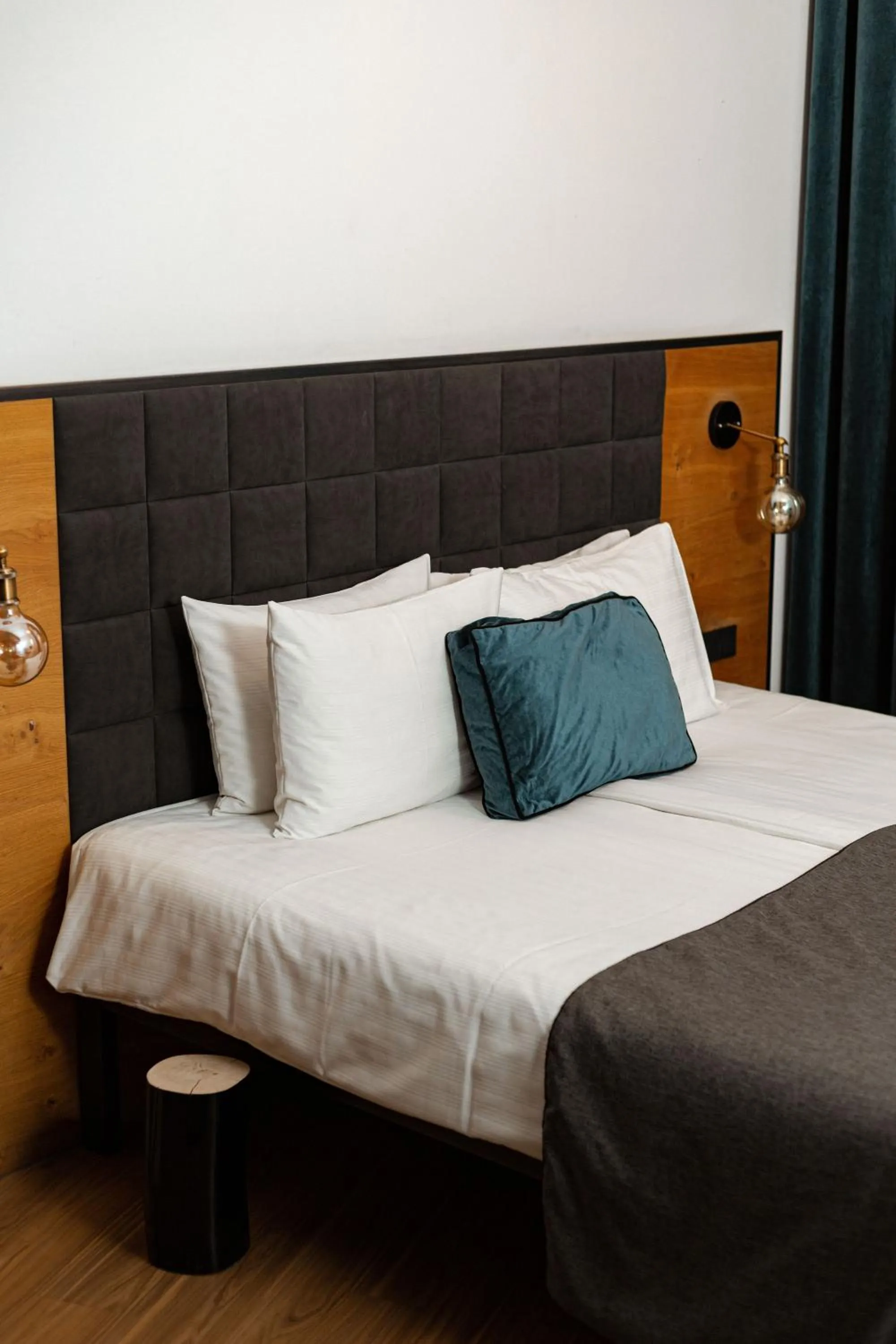 Bed in Hotel Rum Budapest