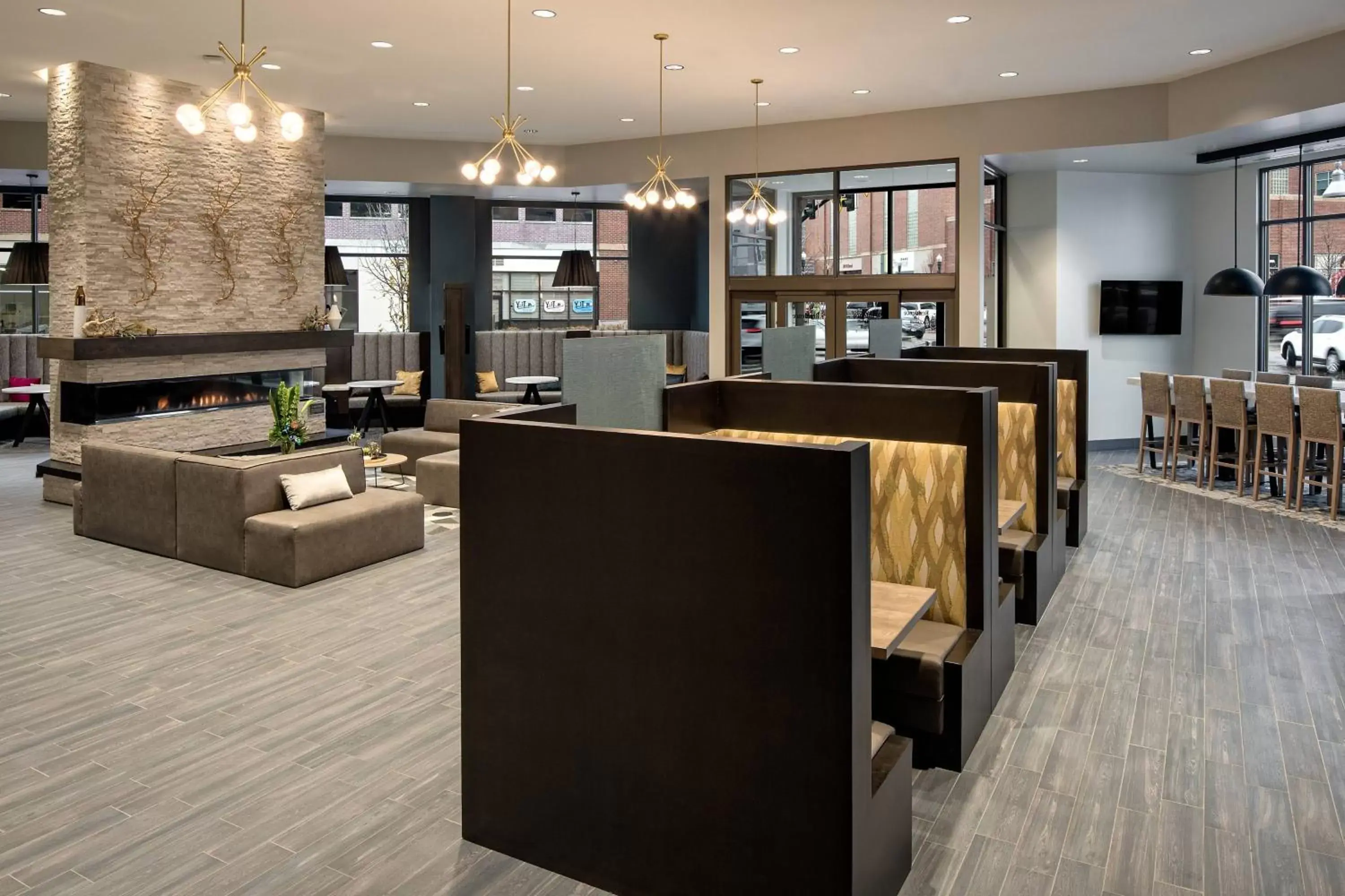 Lobby or reception, Lounge/Bar in Residence Inn by Marriott Boise Downtown City Center