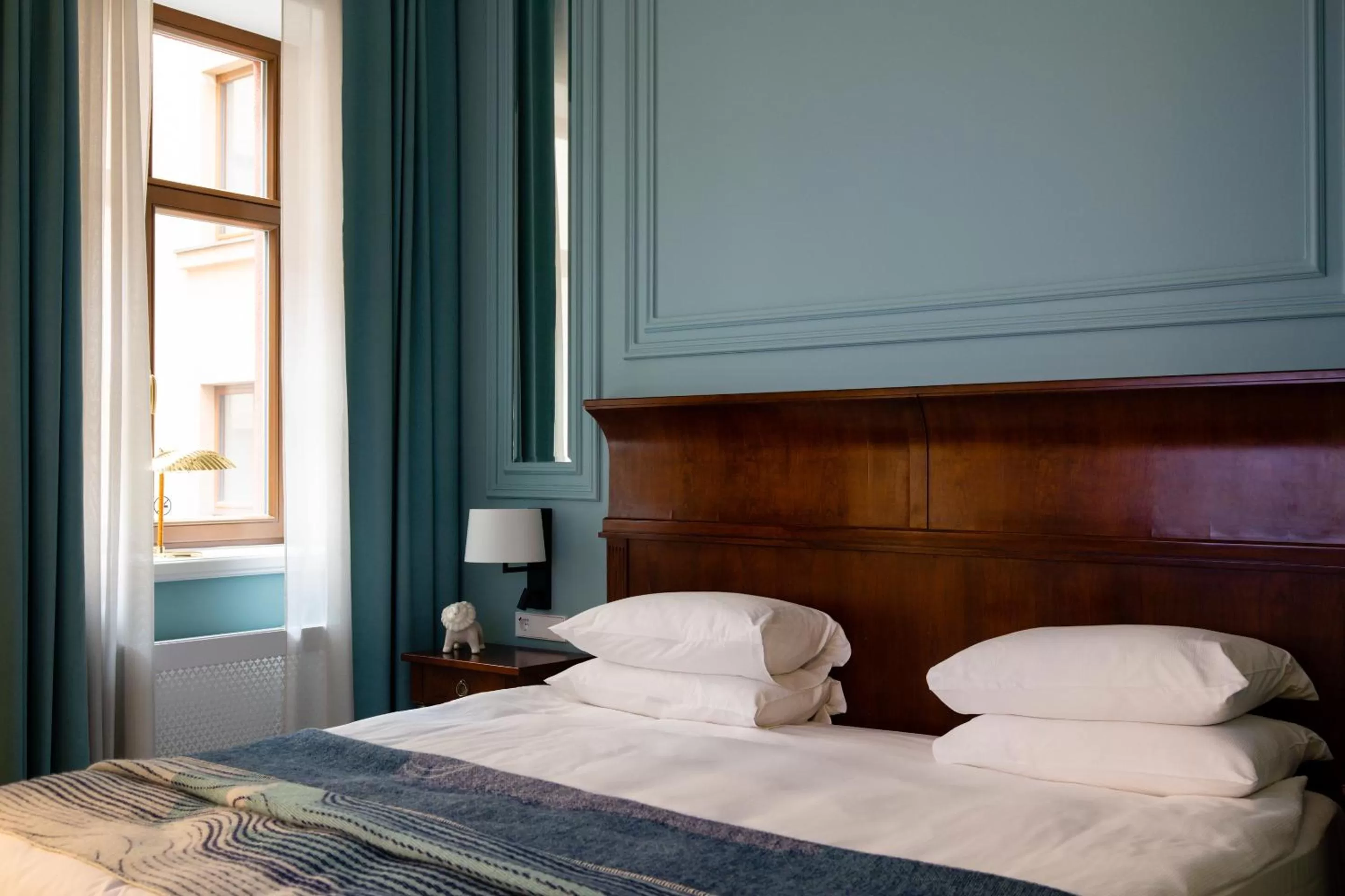 Bed in Leopolis Hotel