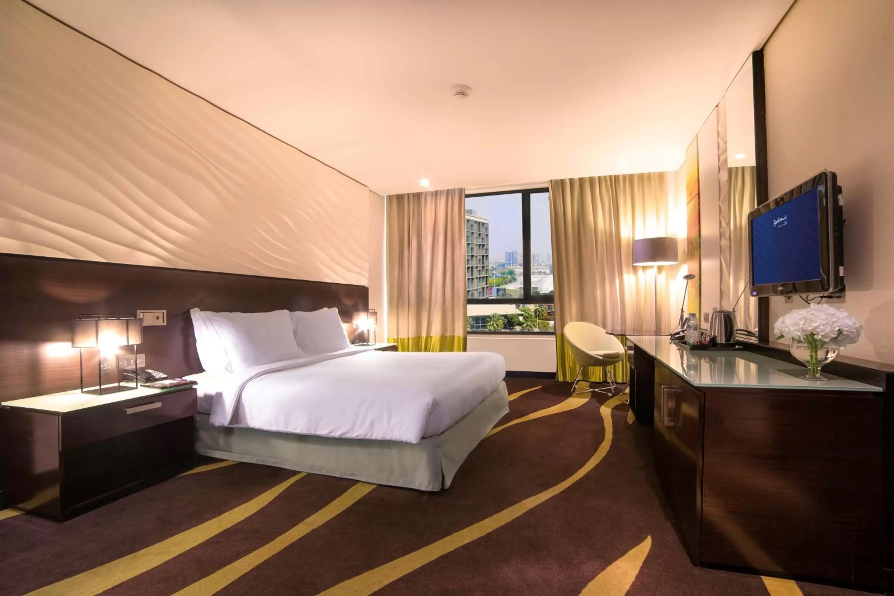 Photo of the whole room, Bed in Radisson Blu Hotel, Abu Dhabi Yas Island