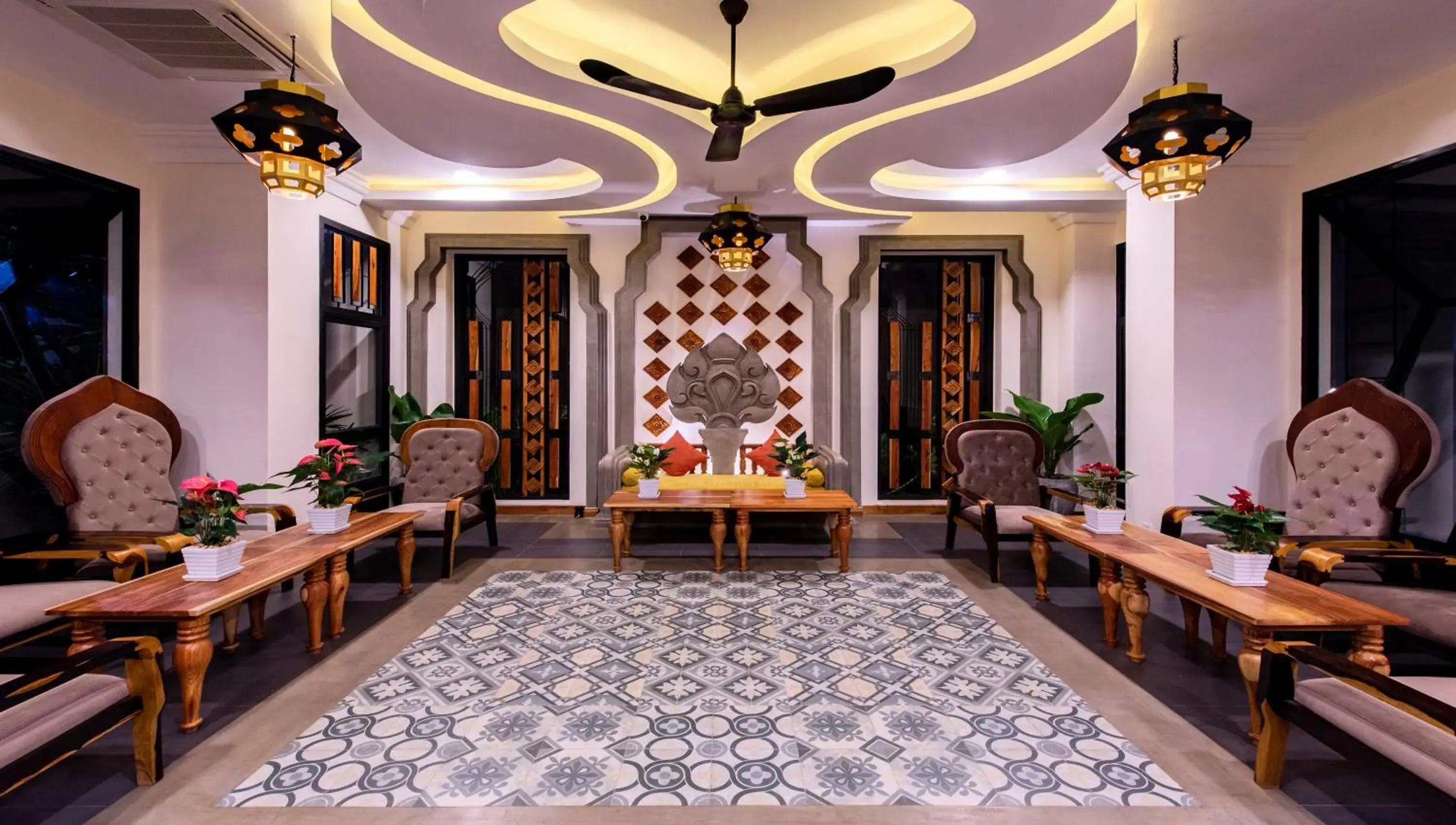 Lobby or reception, Restaurant/Places to Eat in Araya Angkor Residence