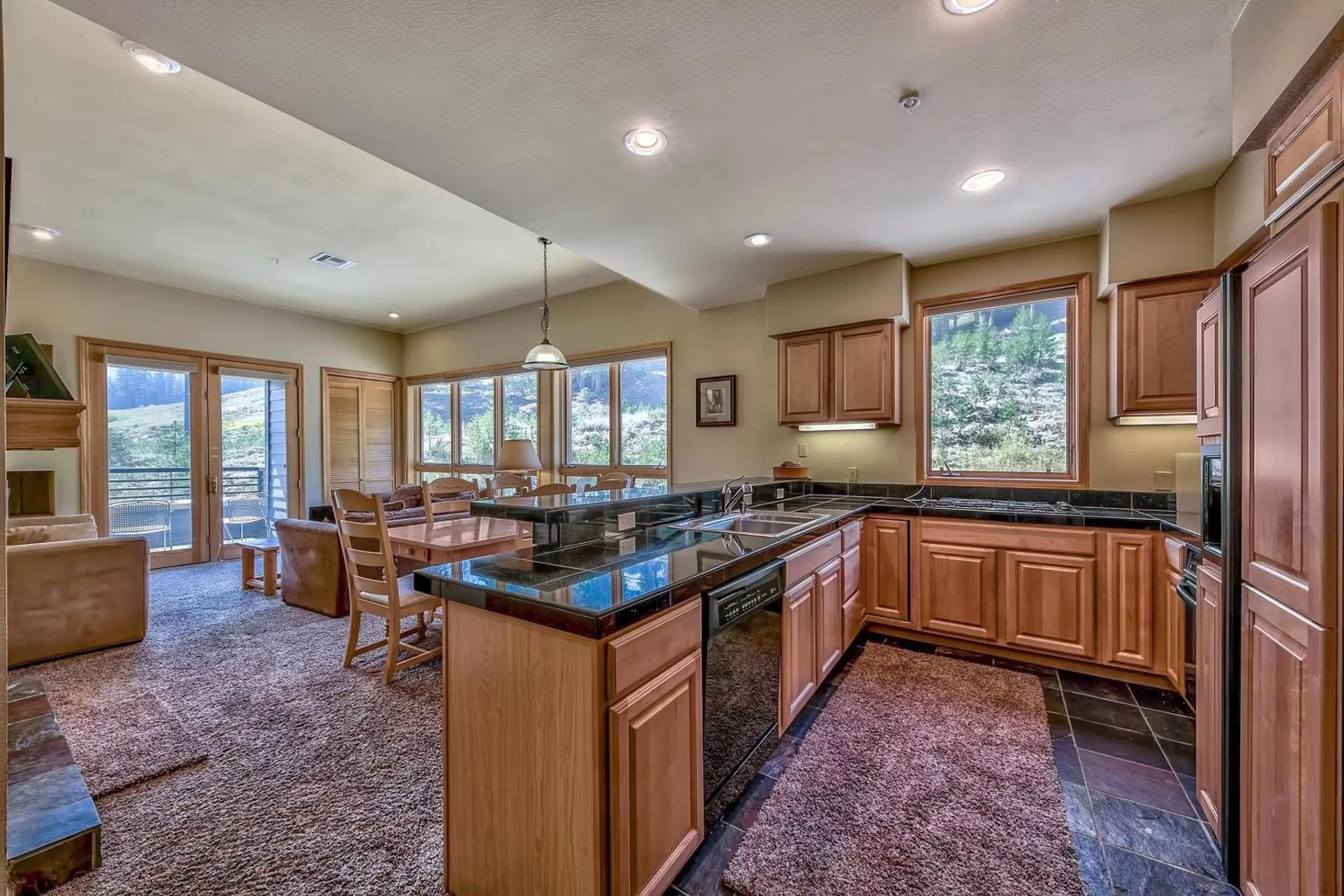 Living room, Kitchen/Kitchenette in Kirkwood Mountain Resort Properties