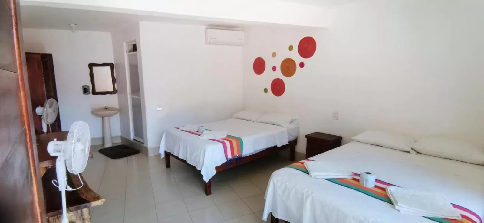 Bed in Hotel Casa del Mar Mazunte