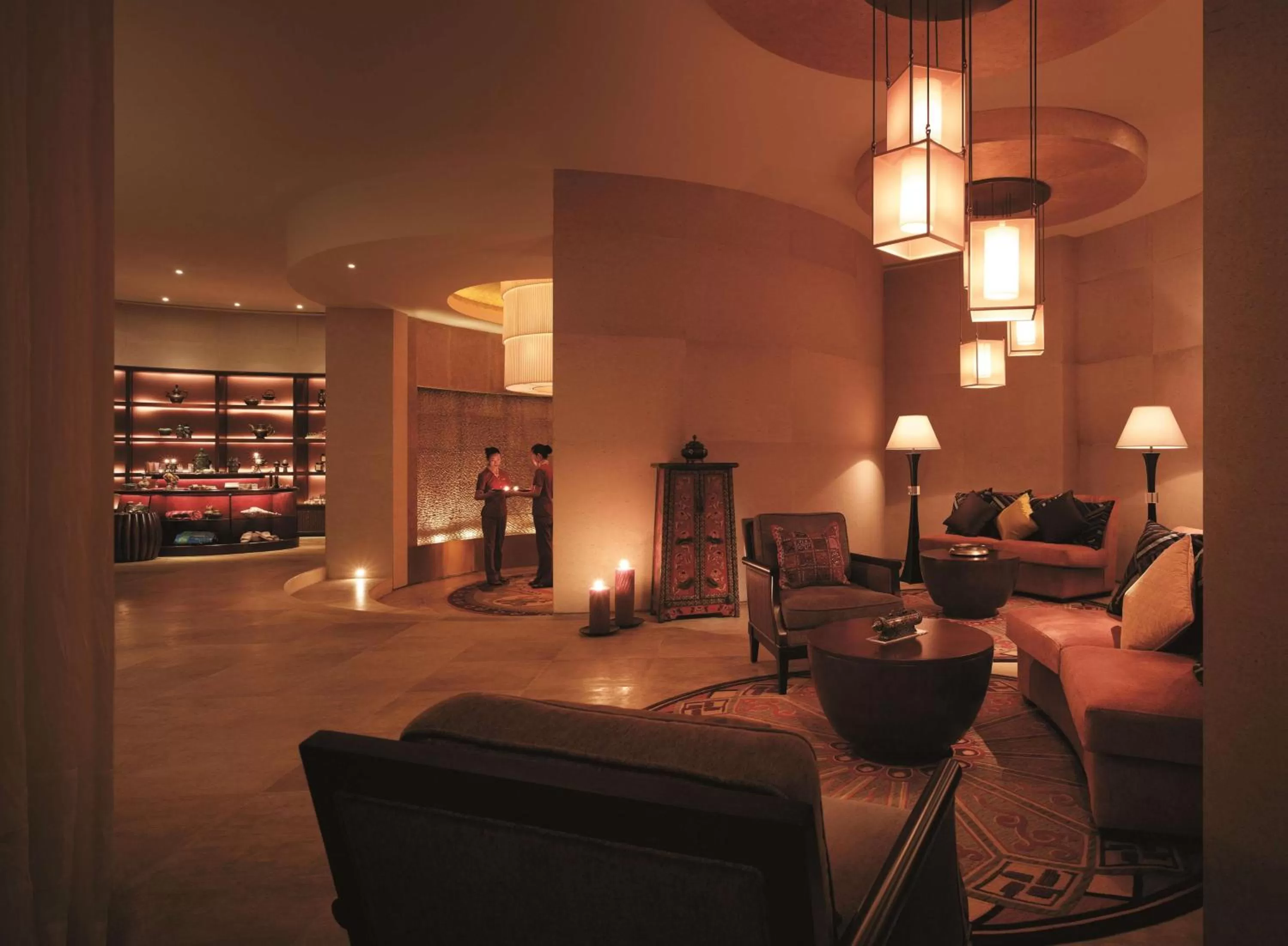 Spa and wellness centre/facilities, Lounge/Bar in Shangri-La Guangzhou