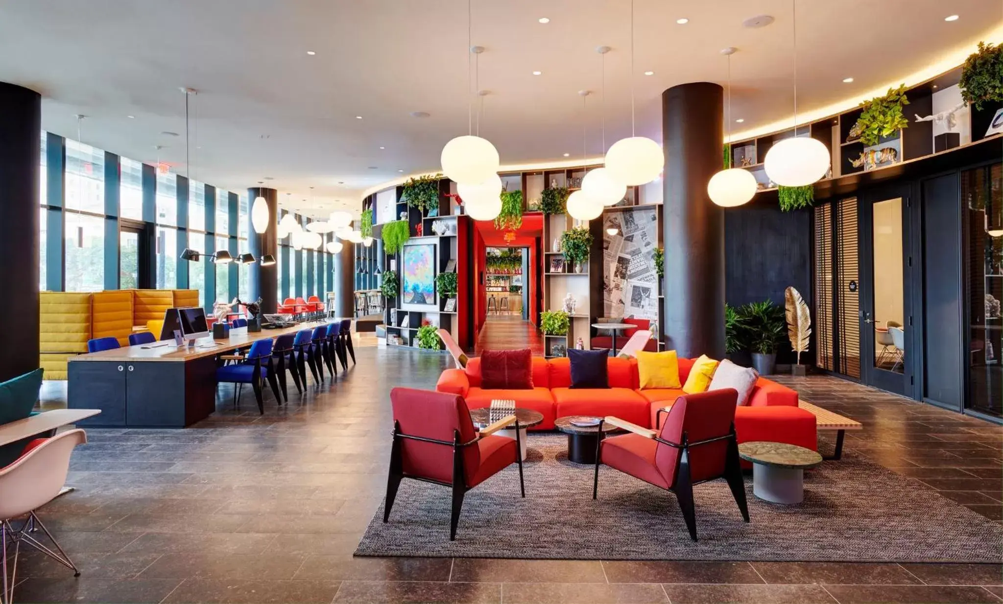 Lobby or reception, Restaurant/Places to Eat in citizenM Miami Worldcenter
