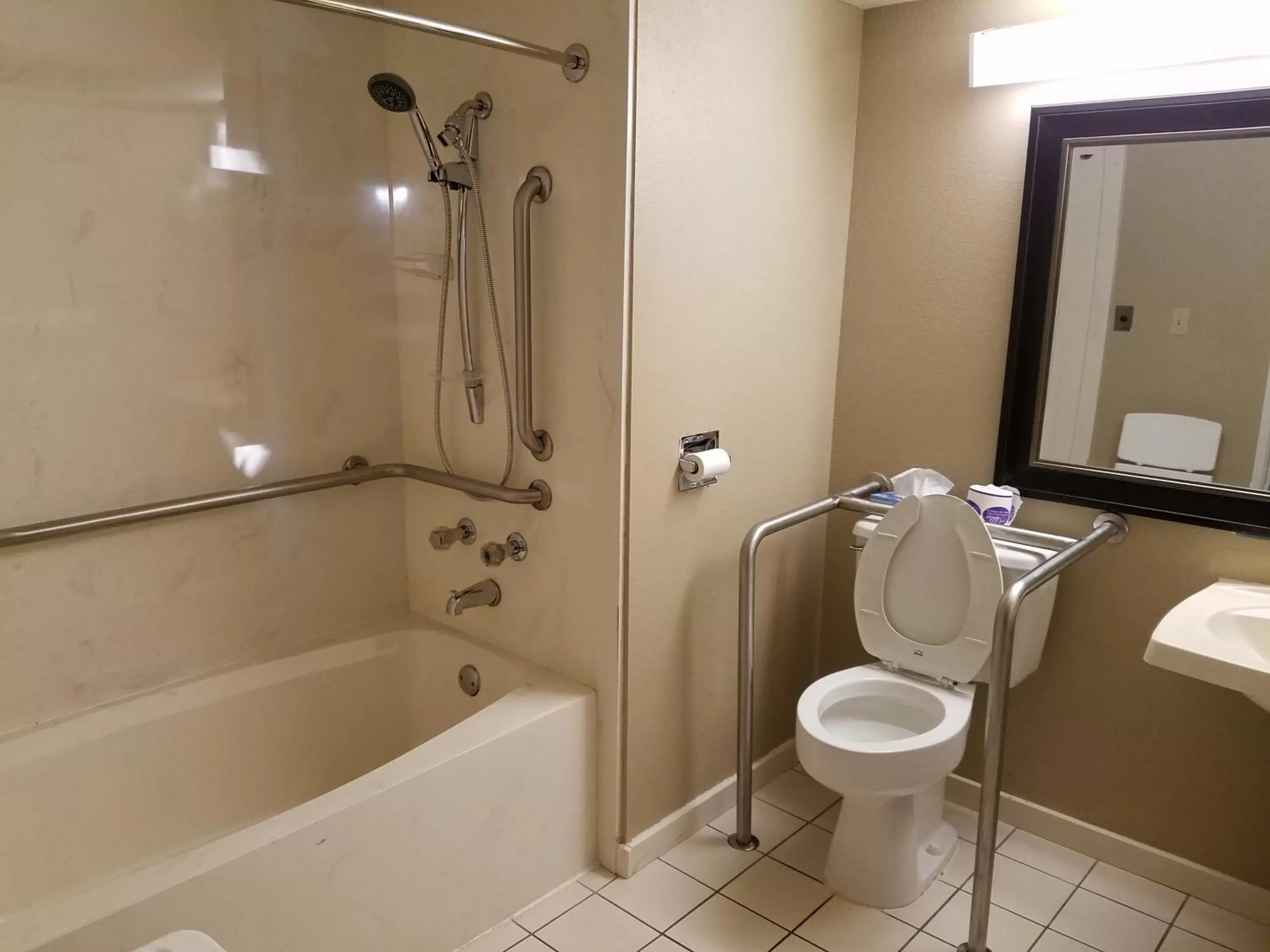 Bathroom in Super 8 by Wyndham Bentonville