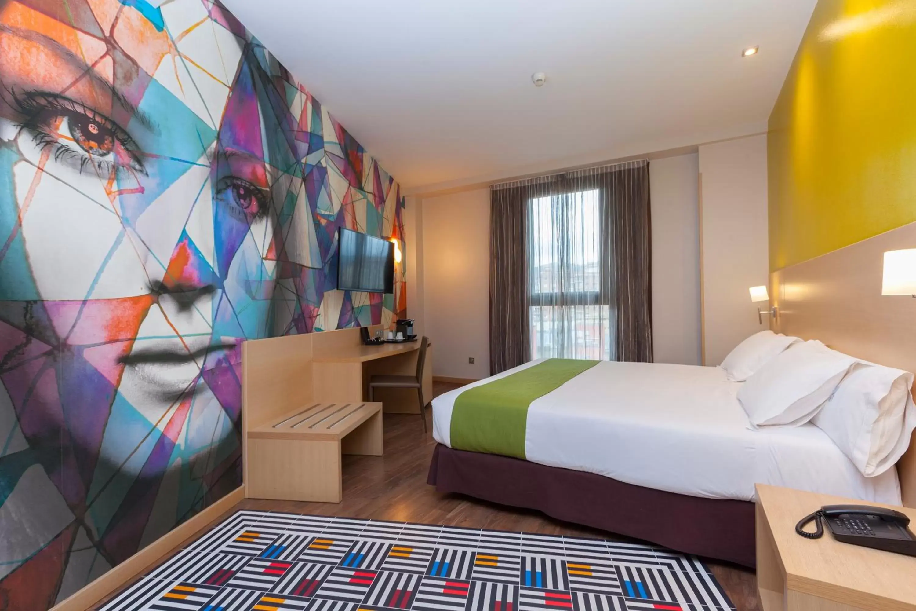 Photo of the whole room, Bed in Spirit Hotel Gran Bilbao Photo of the whole room, Bed in Spirit Hotel Gran Bilbao