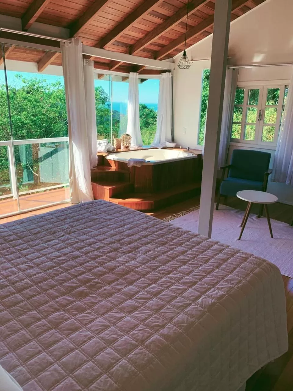 Bed in Hotel Pousada 7 Mares