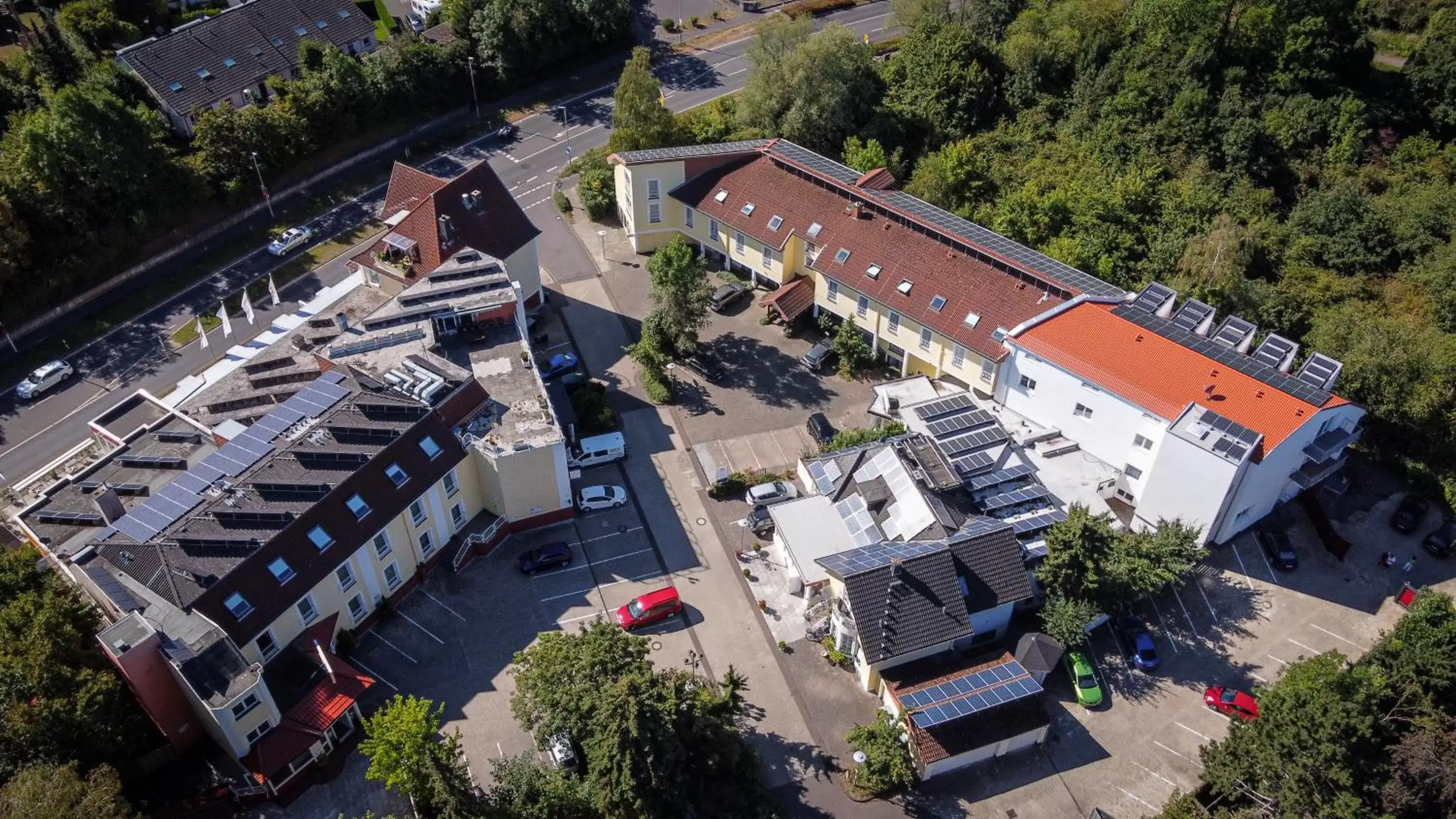 Bird's eye view, Bird's-eye View in City Hotel Meckenheim