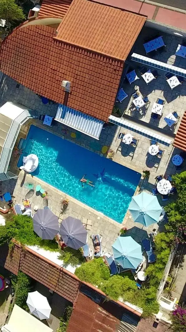 Pool View in Le Galion Hotel et Restaurant Canet Plage - Logis