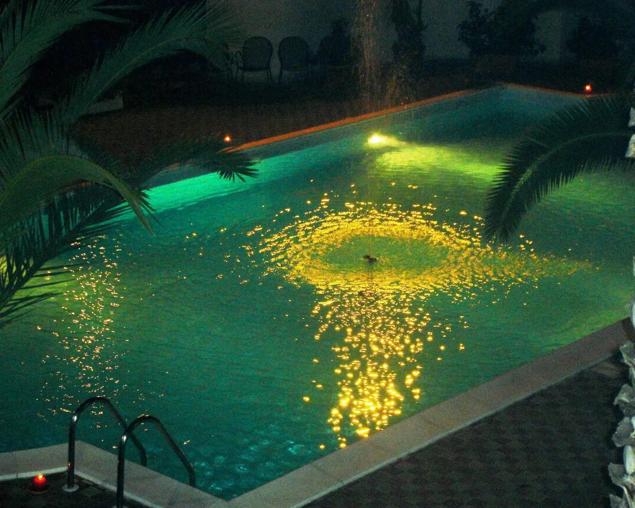 Night, Swimming Pool in Hotel Marinella