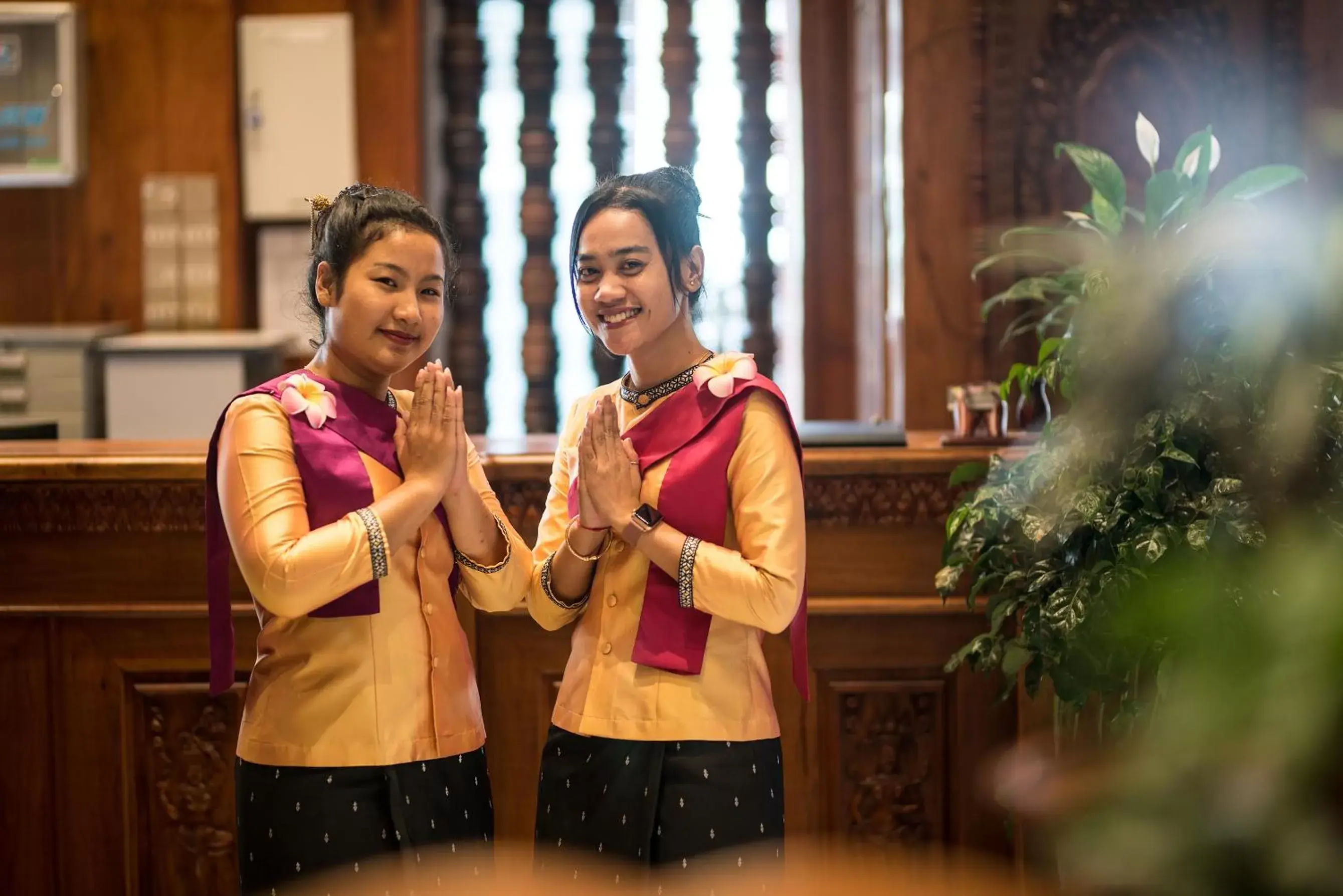 Staff in Okay Palace Hotel