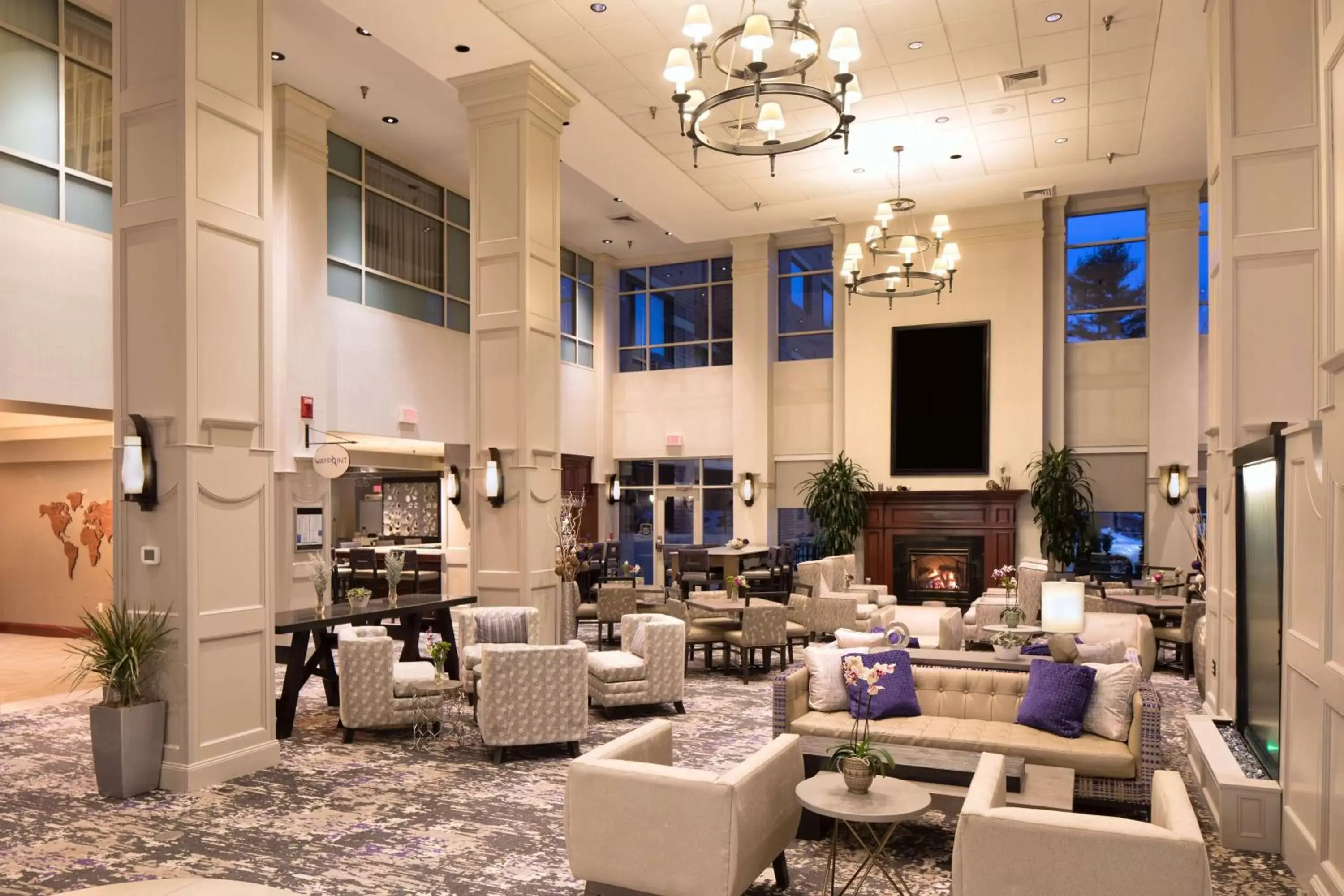 Lobby or reception, Restaurant/Places to Eat in Embassy Suites by Hilton Portland Maine