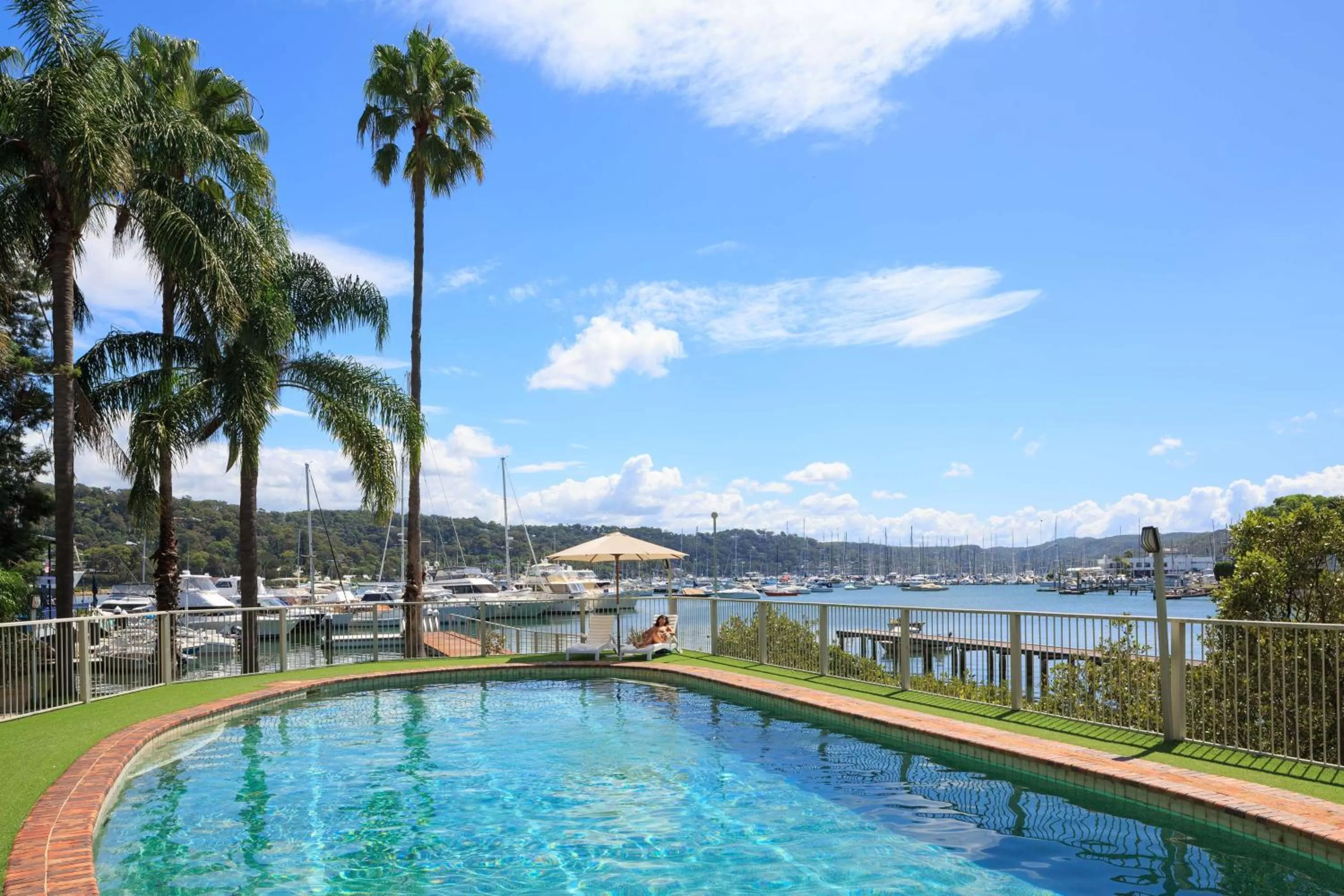 Pool view in Mirage Hotel Newport