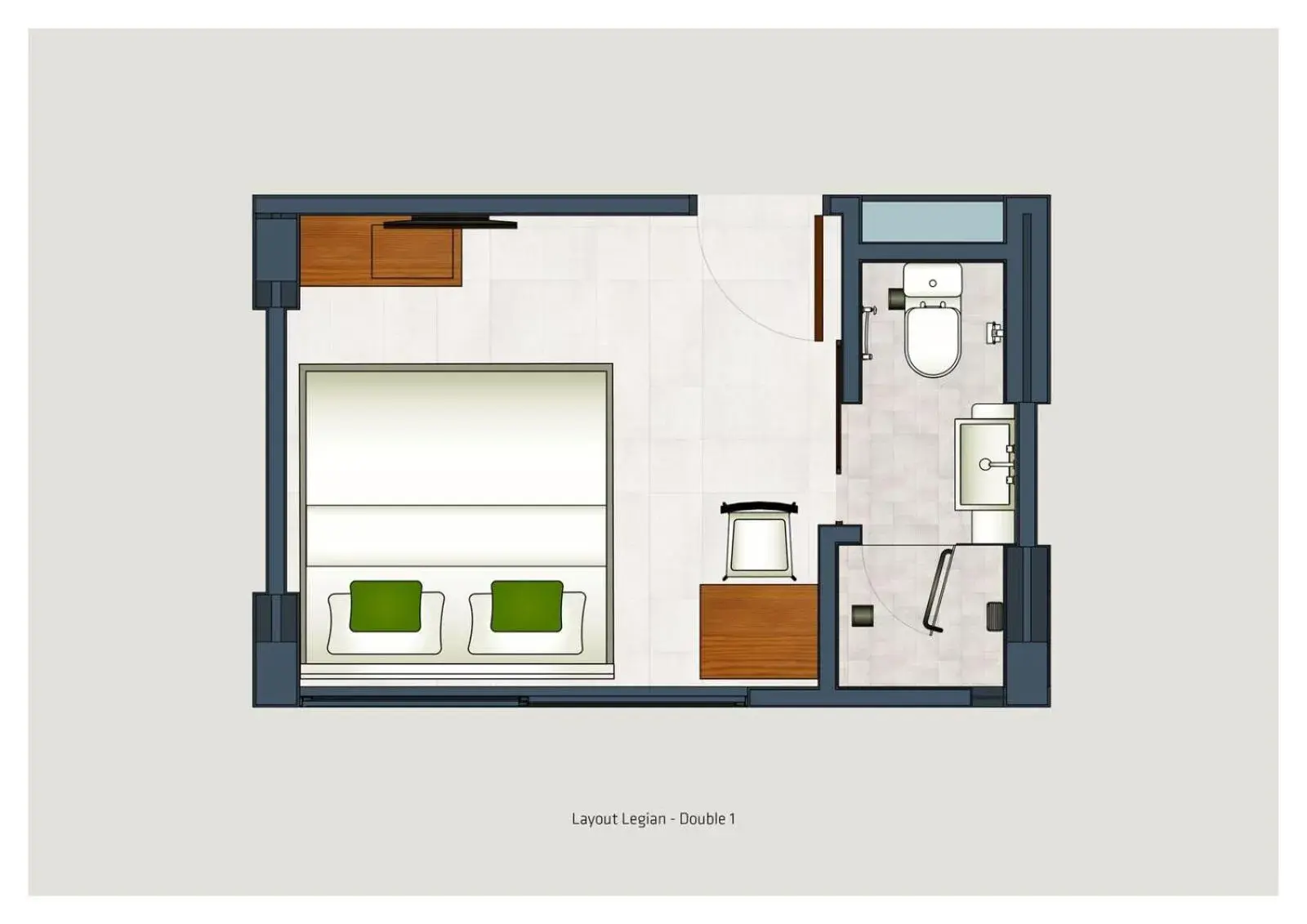 Bed, Floor Plan in Grandmas Plus Hotel Legian