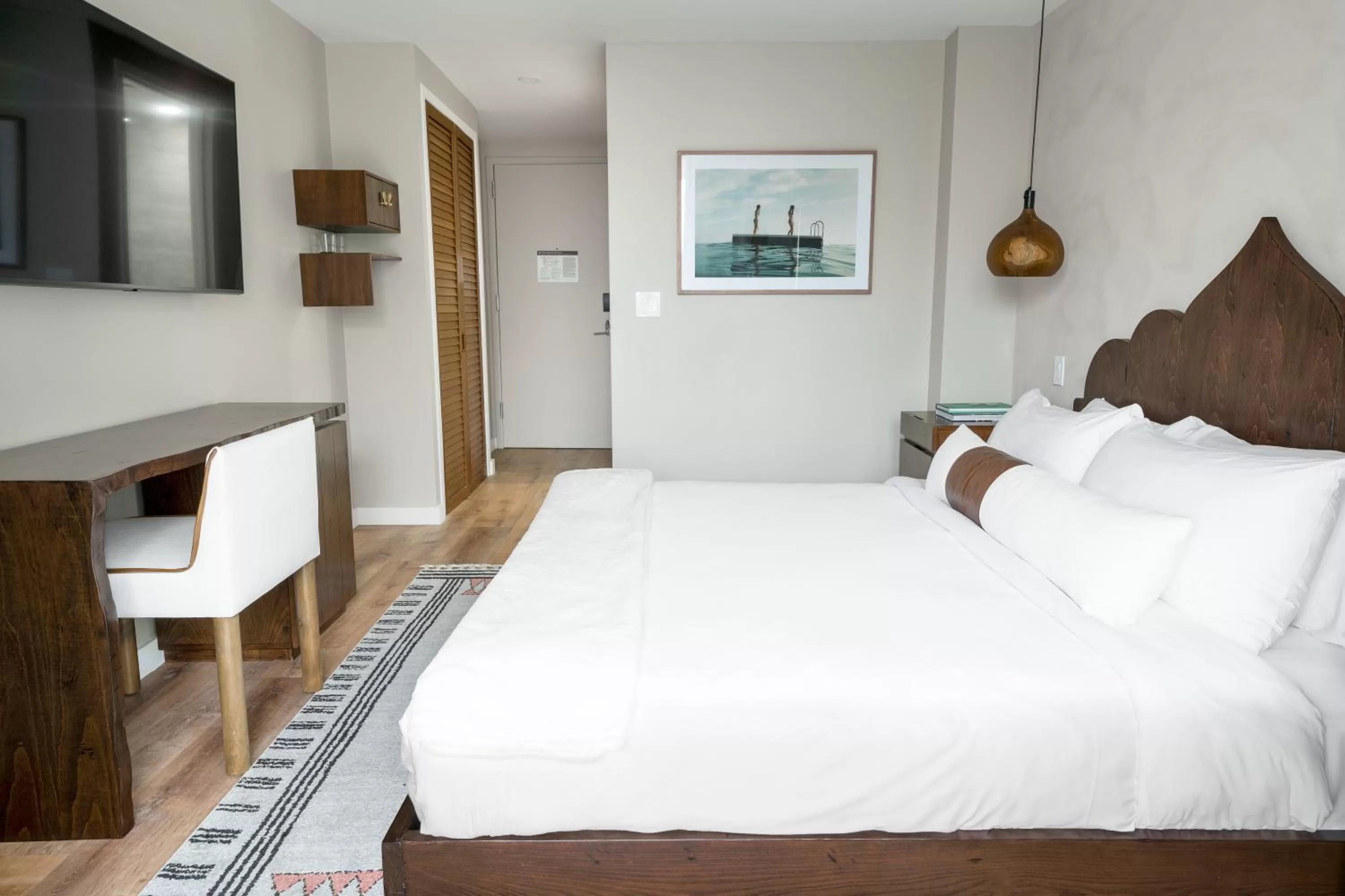 Bedroom, Bed in CODA Williamsburg