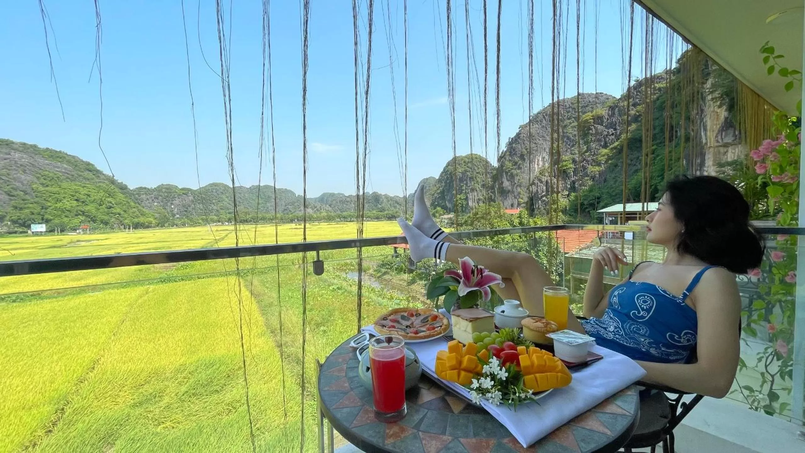 Balcony/Terrace in Liberty Hall Tam Coc Hotel & Villa