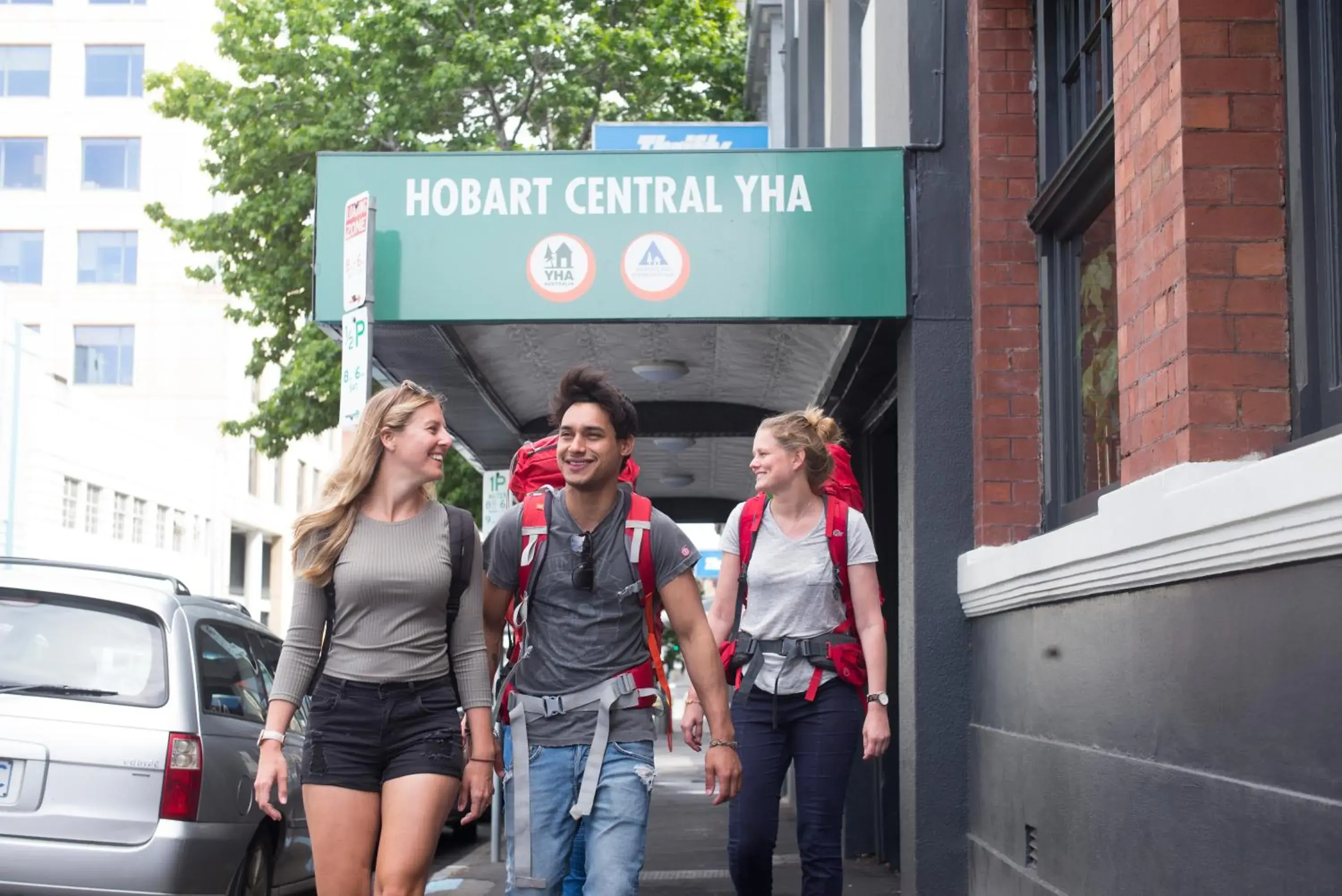 Facade/entrance in Hobart Central YHA