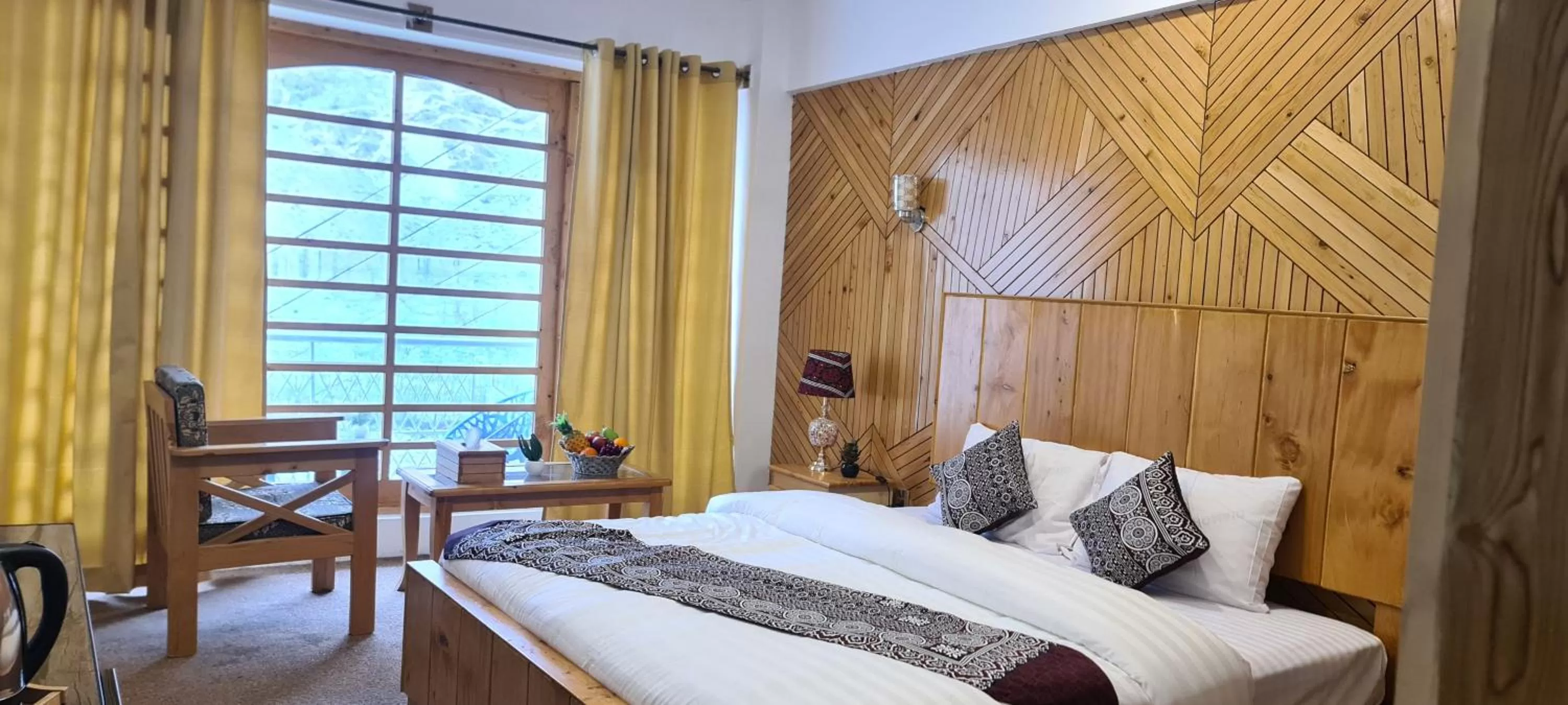 Photo of the whole room in Indus Lodges Gilgit