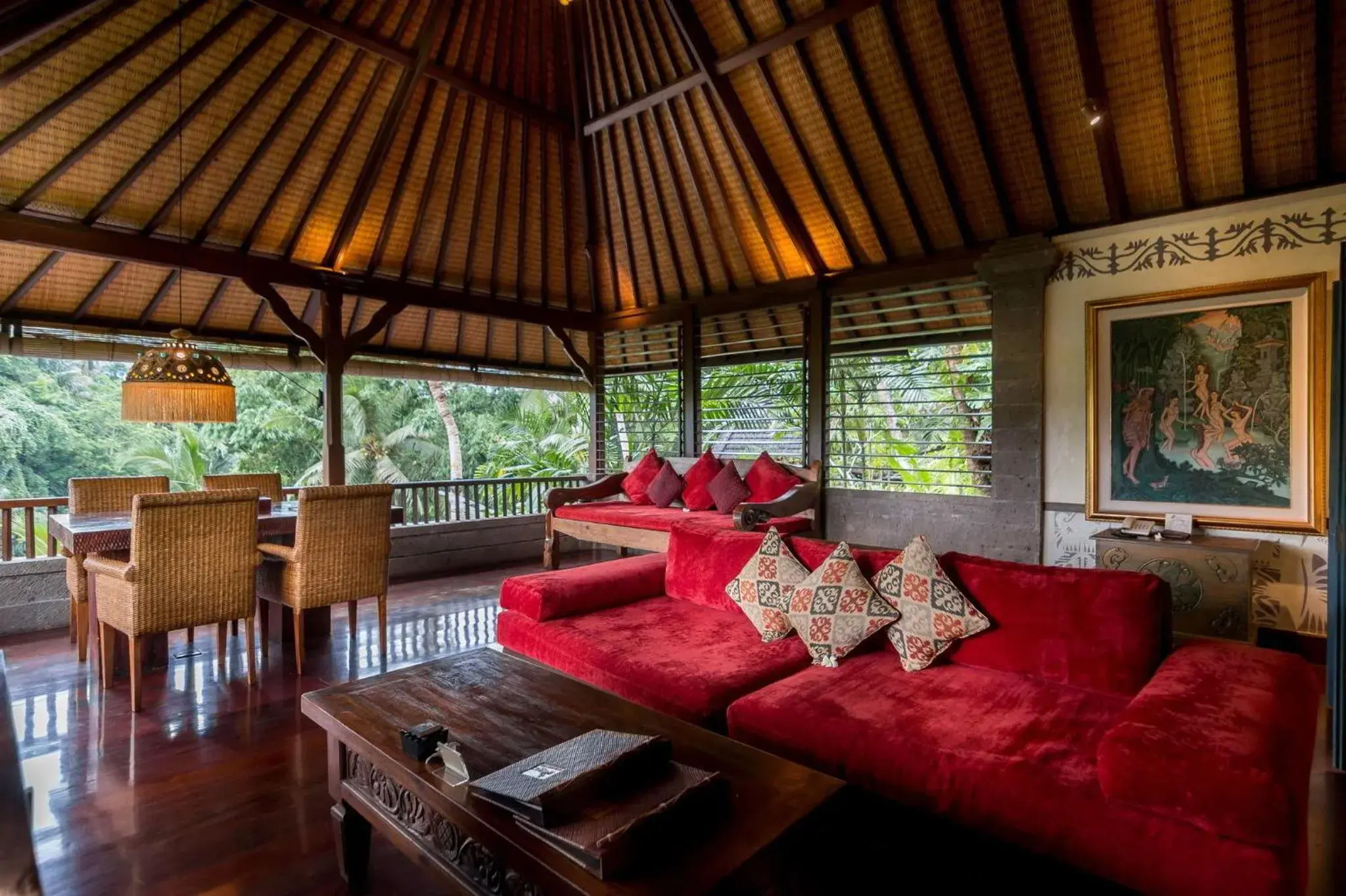 Kitchen or kitchenette, Seating Area in Bidadari Private Villas & Retreat