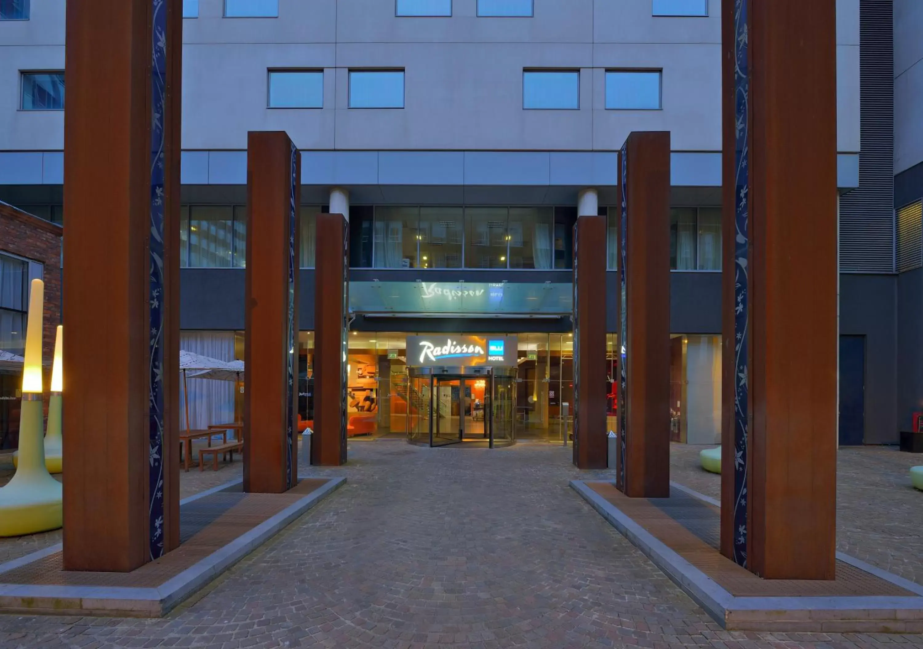 Facade/entrance in Radisson Blu Hotel, Liverpool