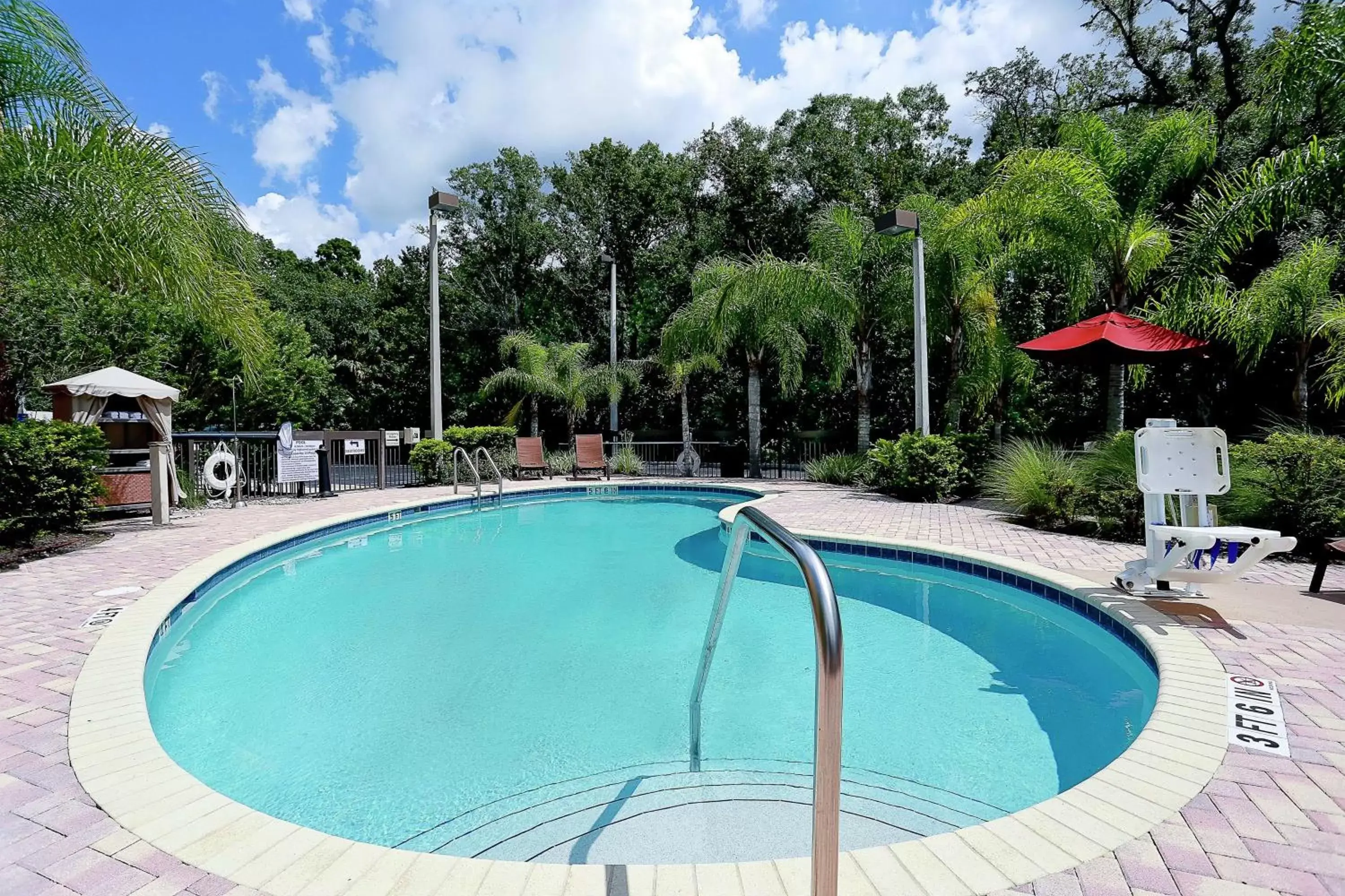 Pool view, Swimming Pool in Hampton Inn & Suites Tampa-Wesley Chapel