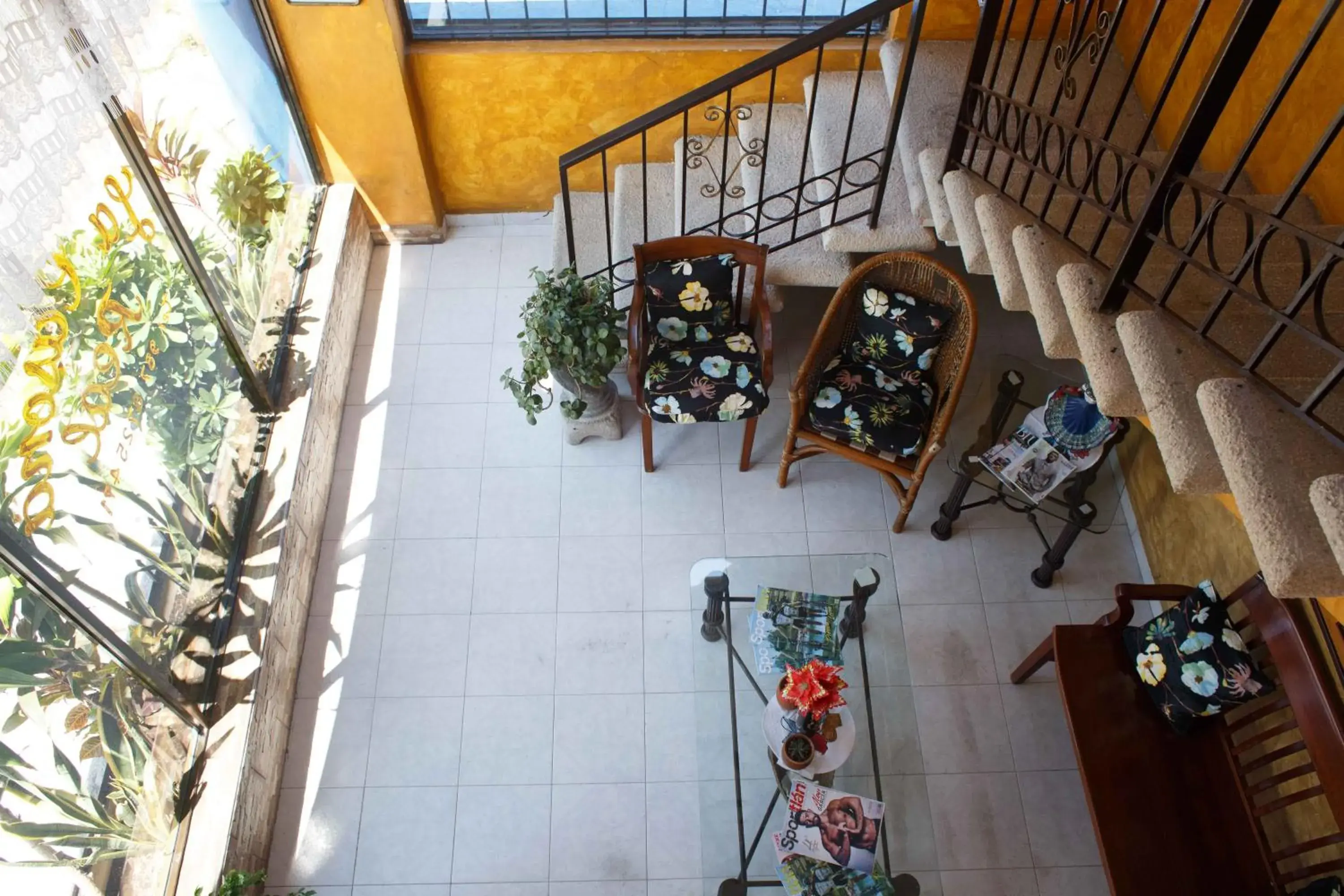 Lobby or reception, Balcony/Terrace in Hotel La Casona Real